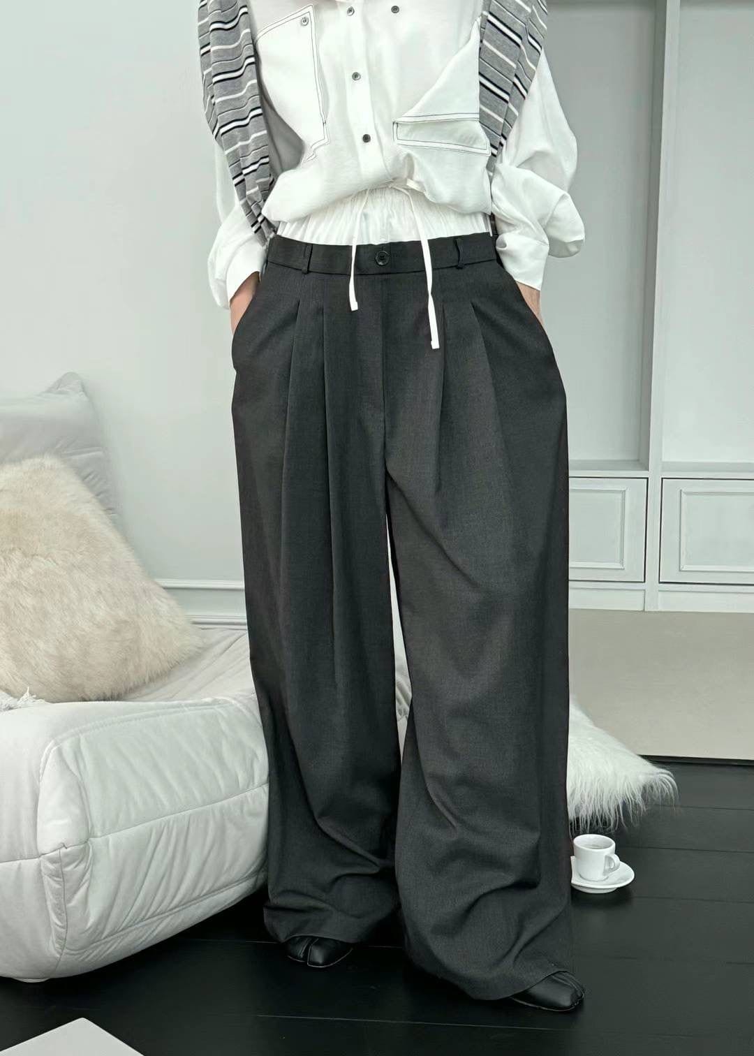 SEOUL COLLECTION DOUBLE WAIST TROUSERS (LIVE SHOW)