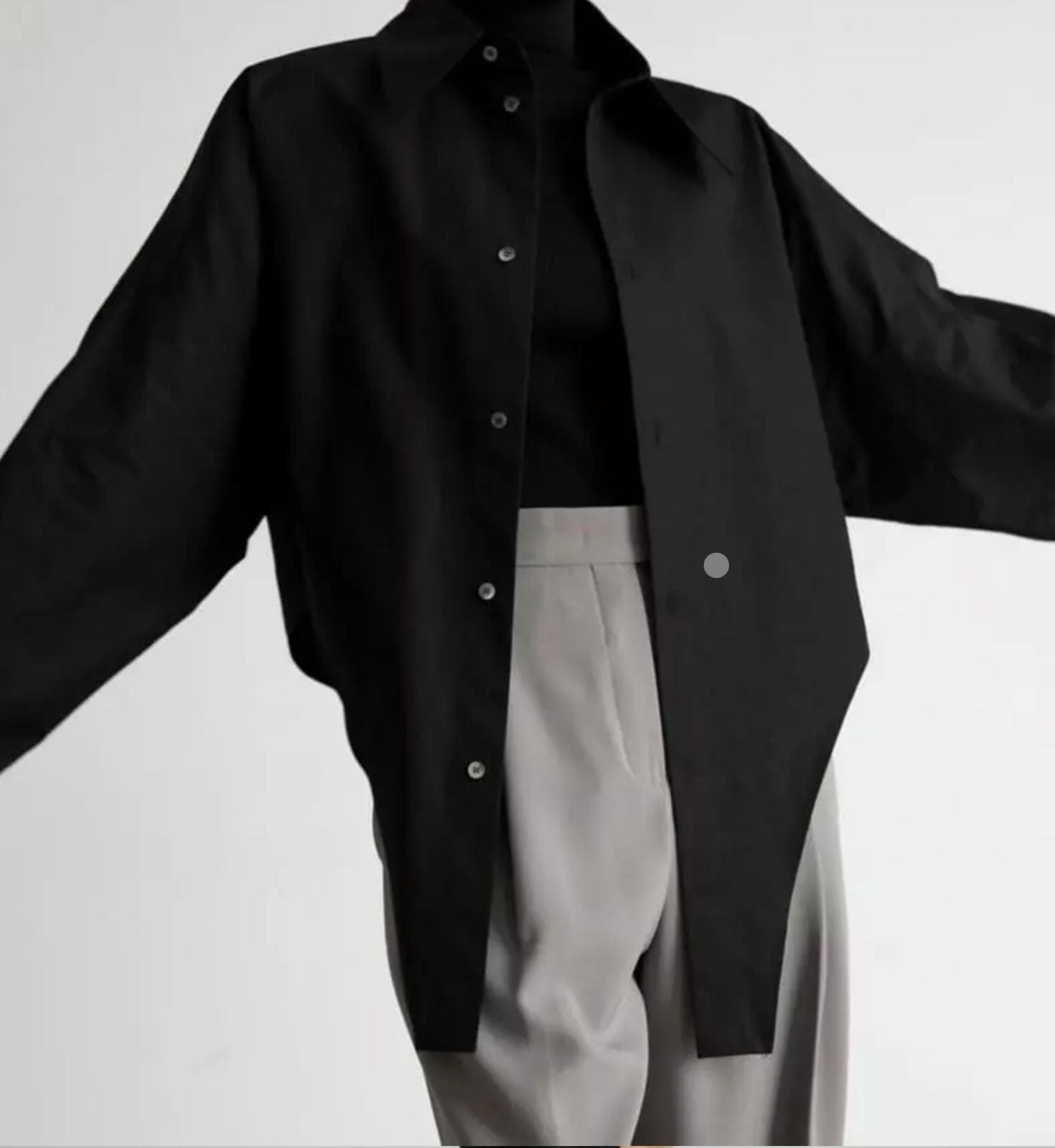 SEOUL COLLECTION BODYSUIT DETAIL  BUTTON DOWN SHIRT(قميص) ”SERJ”