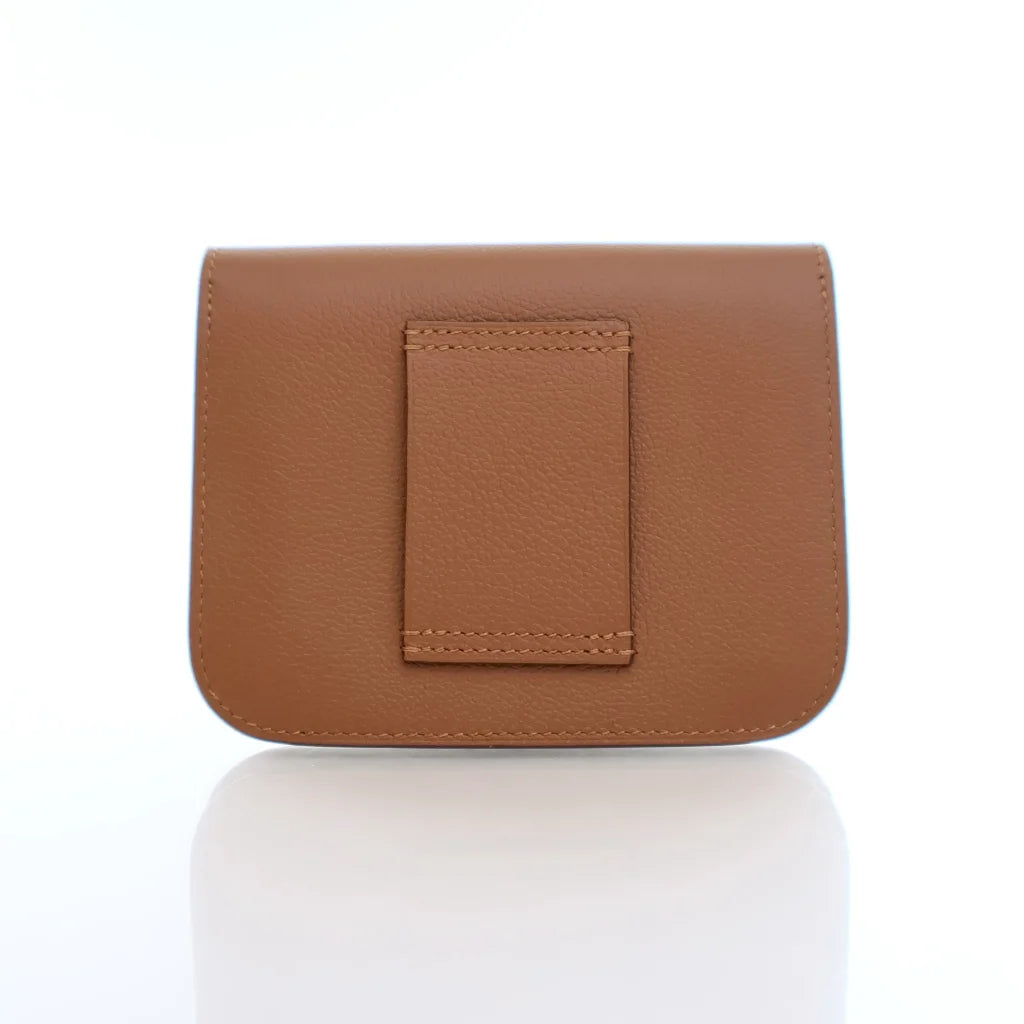 Hermes Constance Slim Wallet Gold Evercolor 4L8ZL5