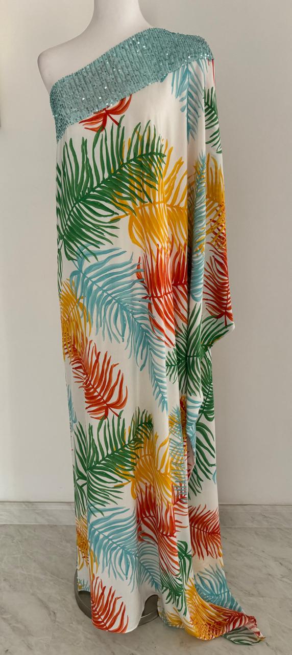 TAIRA HERS 
Tropical one shoulder dress RJC3683