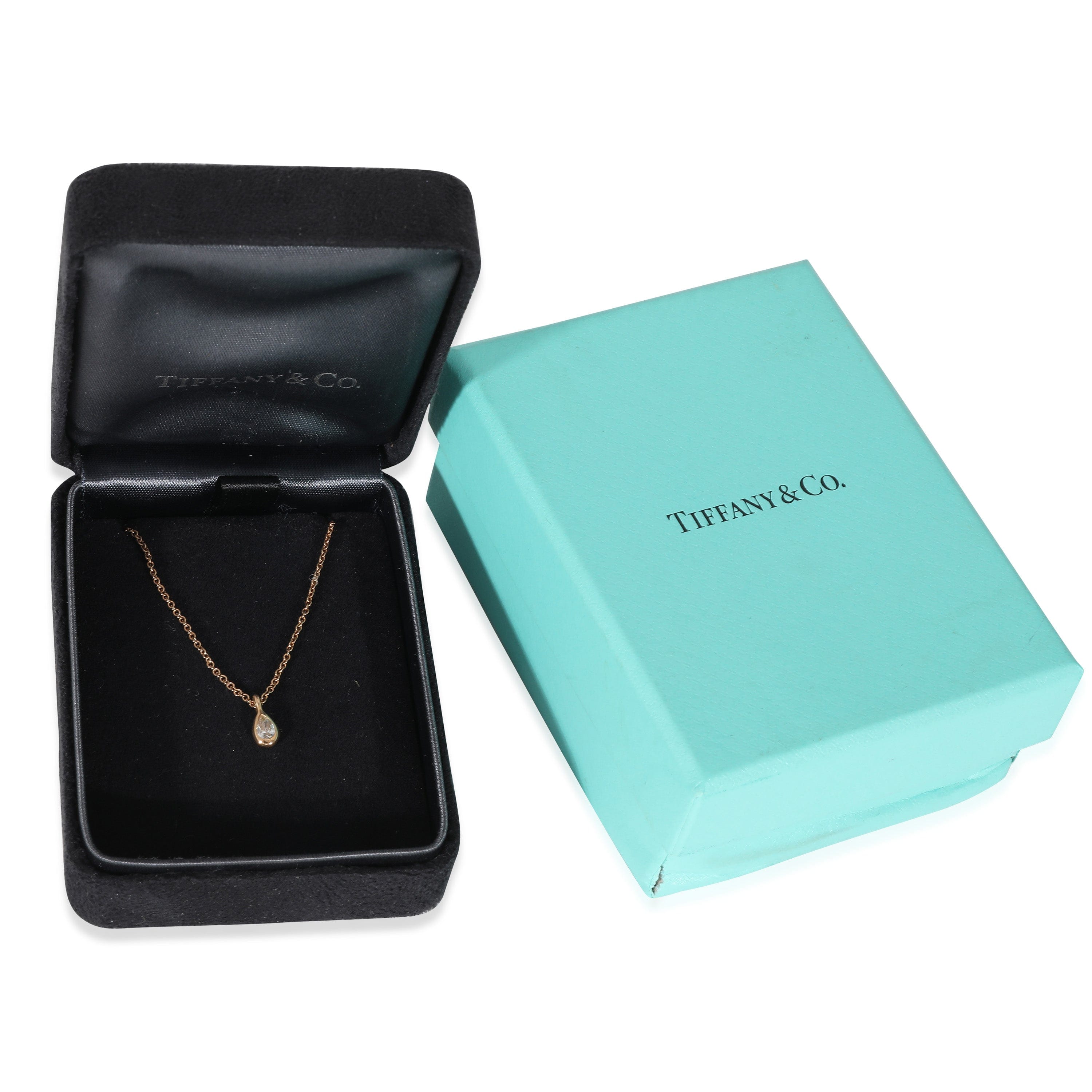 Tiffany Tiffany & Co Gold Diamond By The Yard Pendant Necklace ULC1009