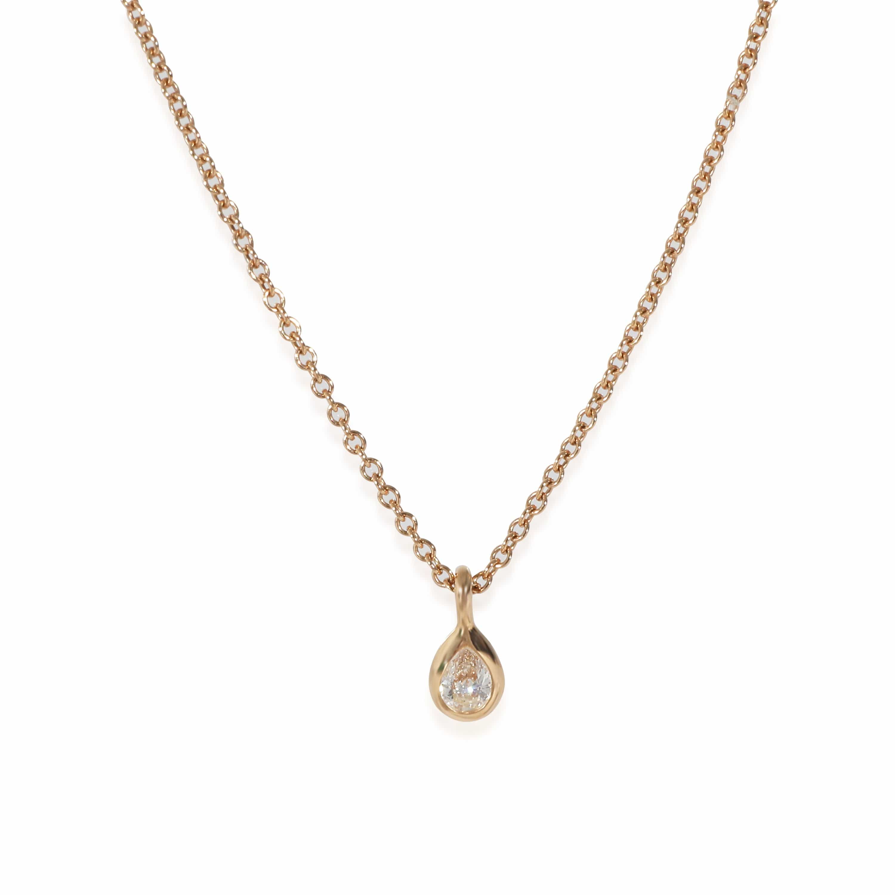 Tiffany Tiffany & Co Gold Diamond By The Yard Pendant Necklace ULC1009