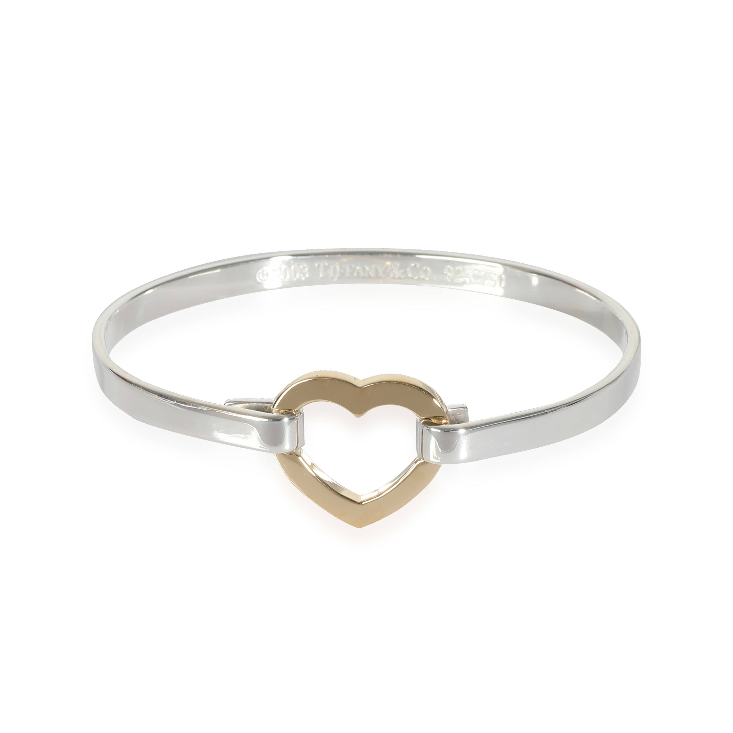 Tiffany & Co. Vintage Heart Bracelet in 18k Yellow Gold/Sterling Silver