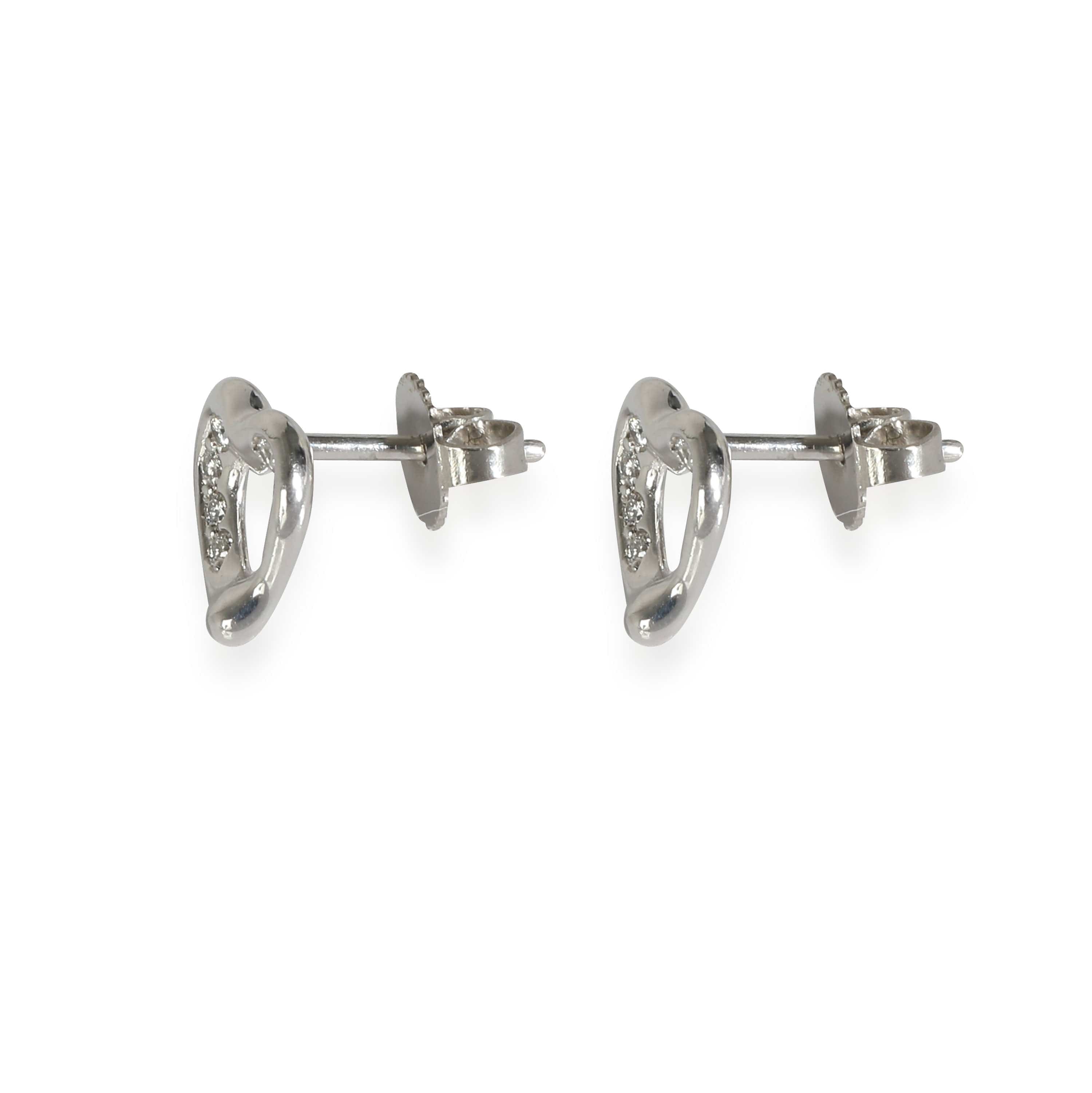 Tiffany & Co. Elsa Peretti Earrings in Platinum 0.08 CTW