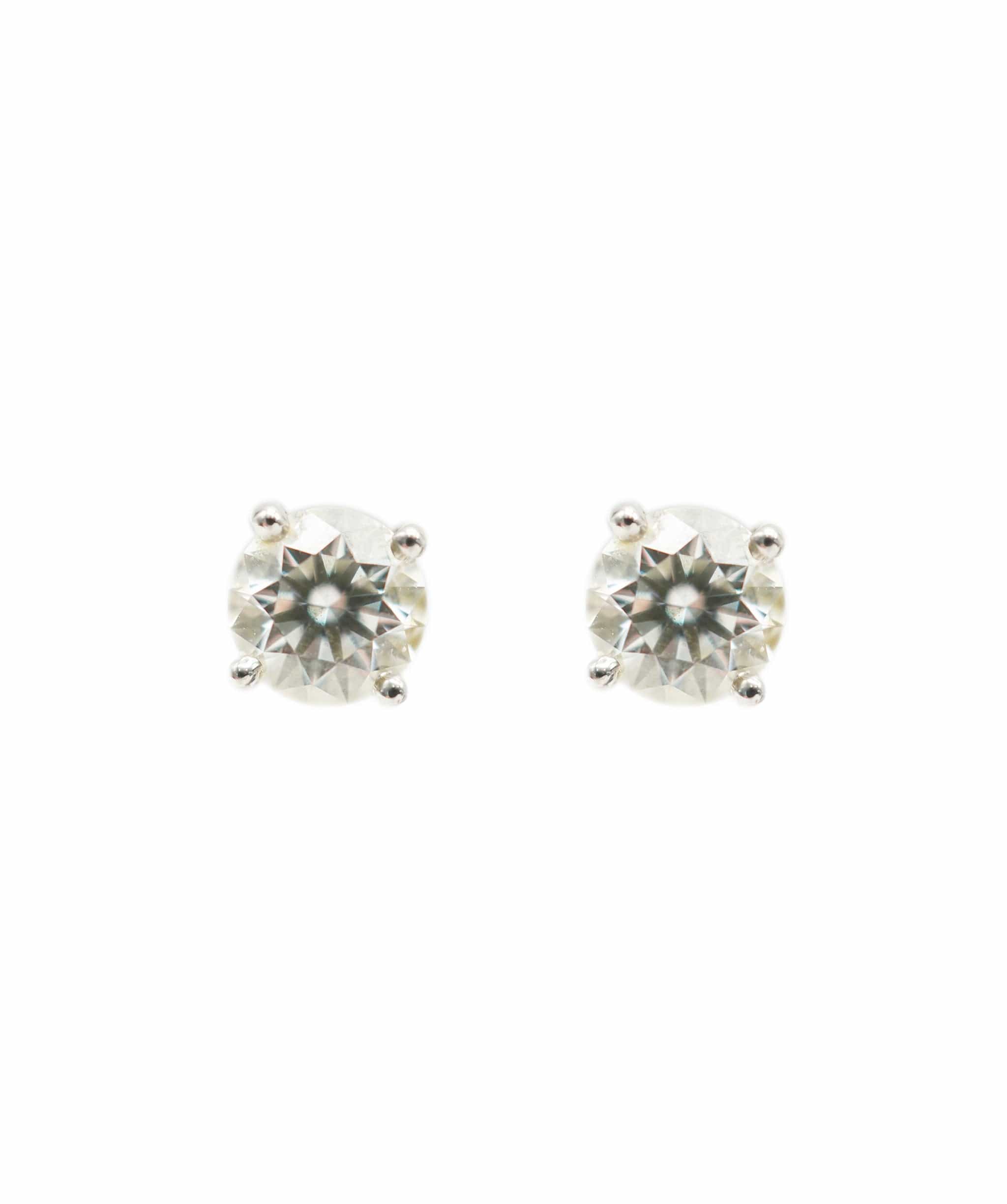 Tiffany & Co. Platinum Tiffany & Co. Round Diamond Stud Earring, 1.46 Ctw. G VS1/VS2 ABC0777