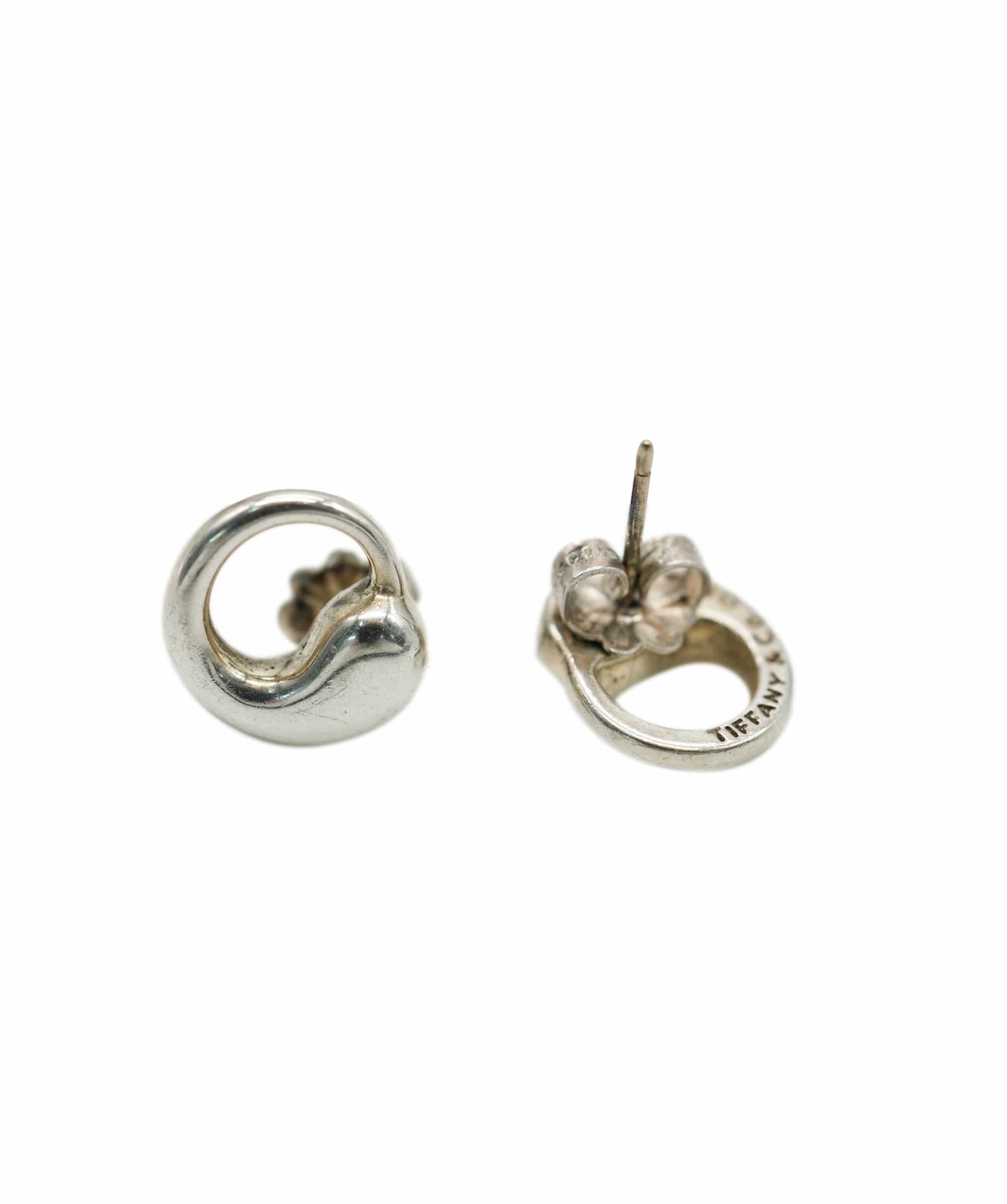 Tiffany & Co. Tiffany & Co. Elsa Peretti Eternal Circle Sterling Silver Stud Earring ABC0758