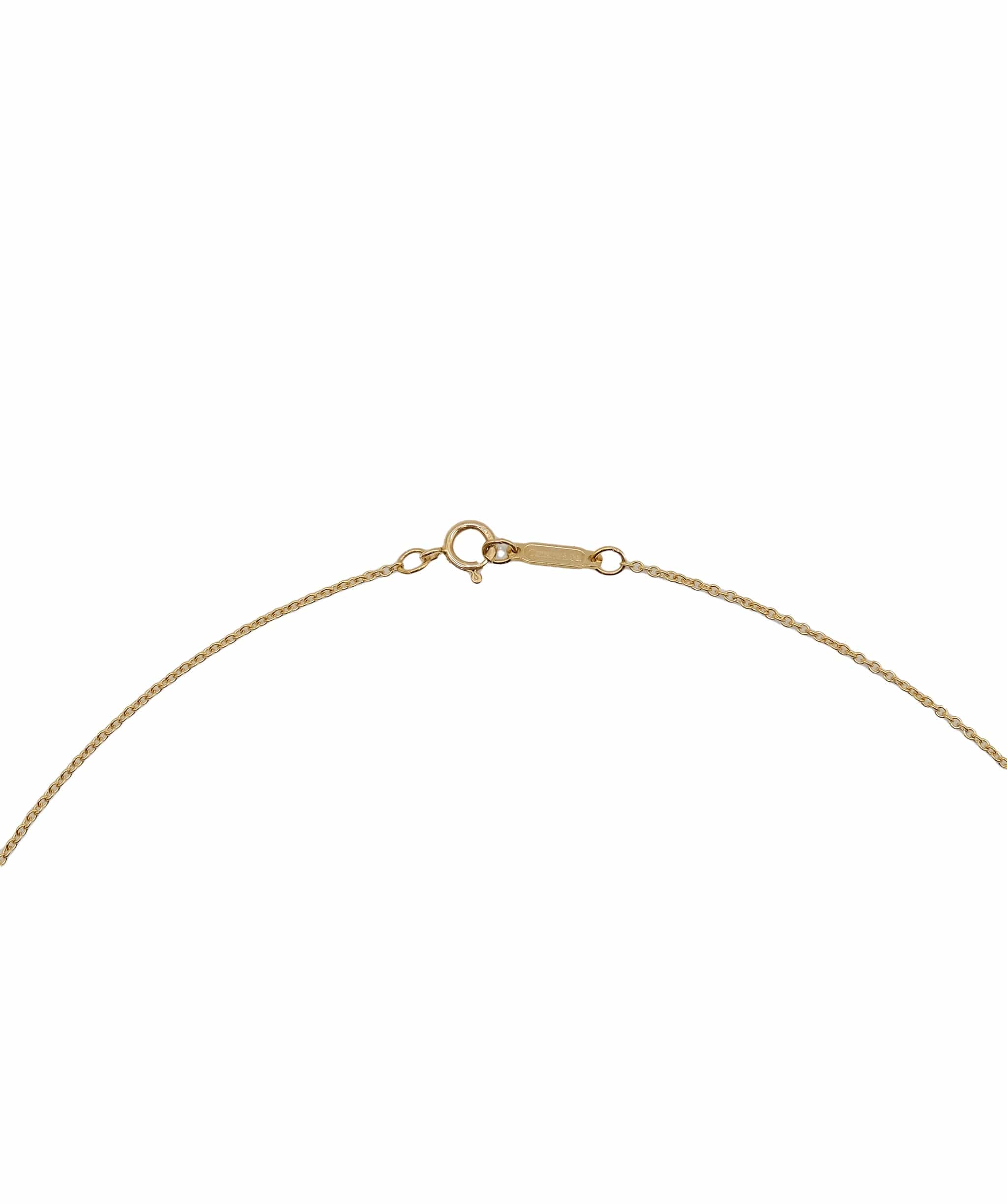 Tiffany & Co. TIFFANY&Co. Necklace 45cm K18 YG Yellow Gold 750 Seashell DXBS0082