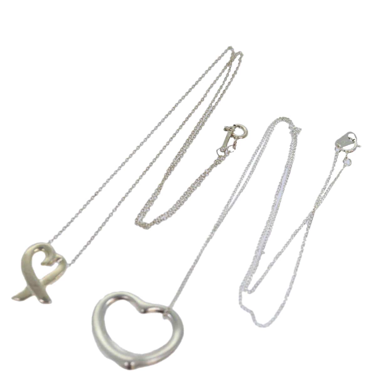 Tiffany & Co. TIFFANY&Co. Necklace Ag925 2Set Silver Auth am6815