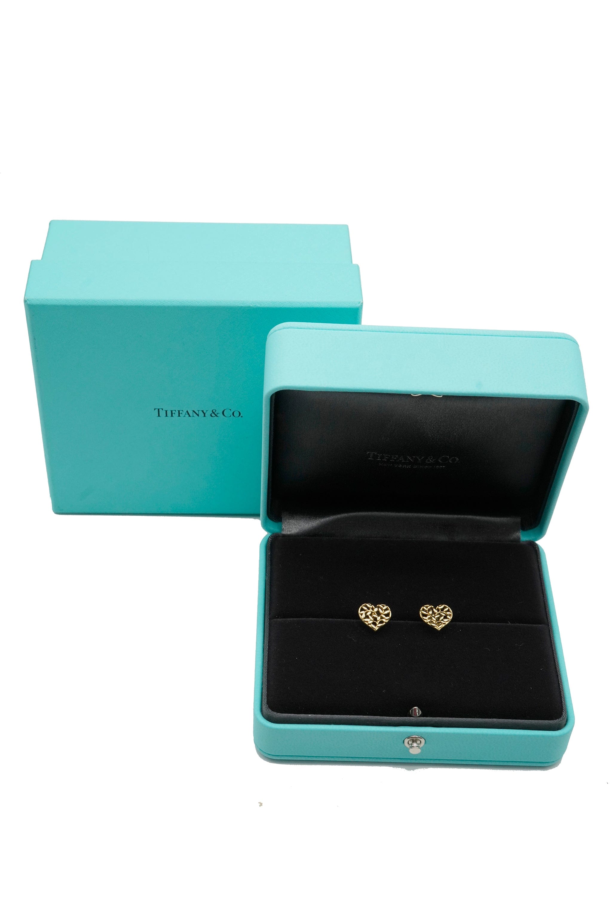 Tiffany & Co. Tiffany Elsa Perreti 18K Gold Heart Earrings REC1695