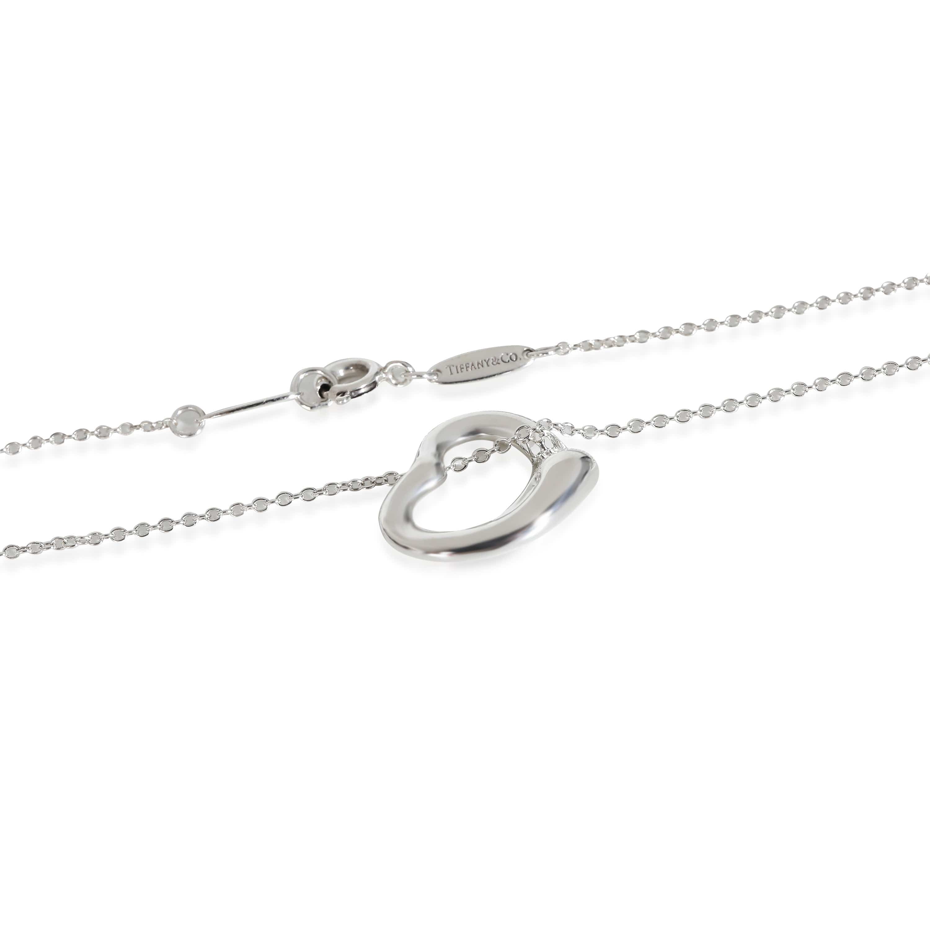 Tiffany & Co. Elsa Peretti Open Heart Pendant in Sterling Silver