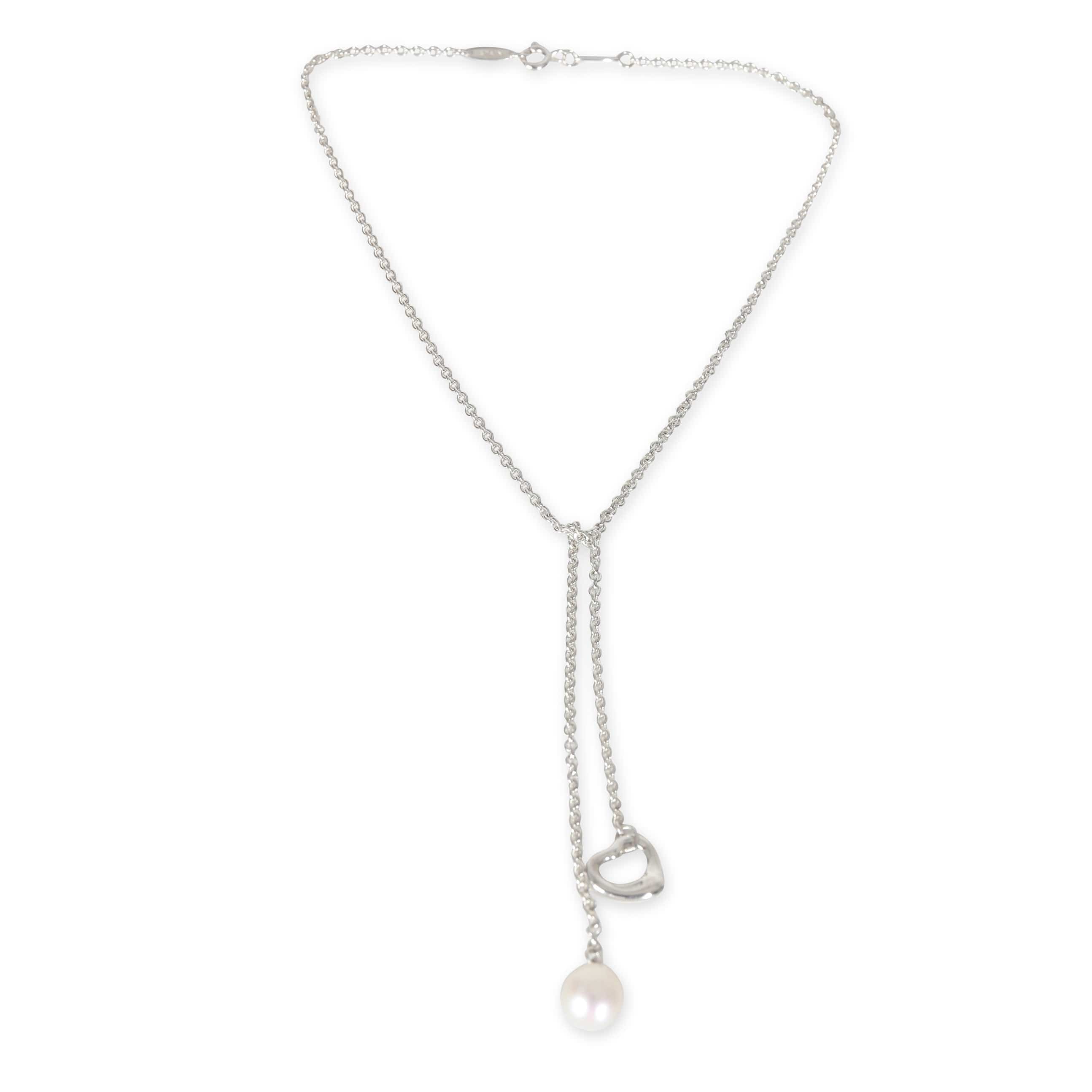 Tiffany & Co. Elsa Peretti Pearl Fashion Necklace in  Sterling Silver