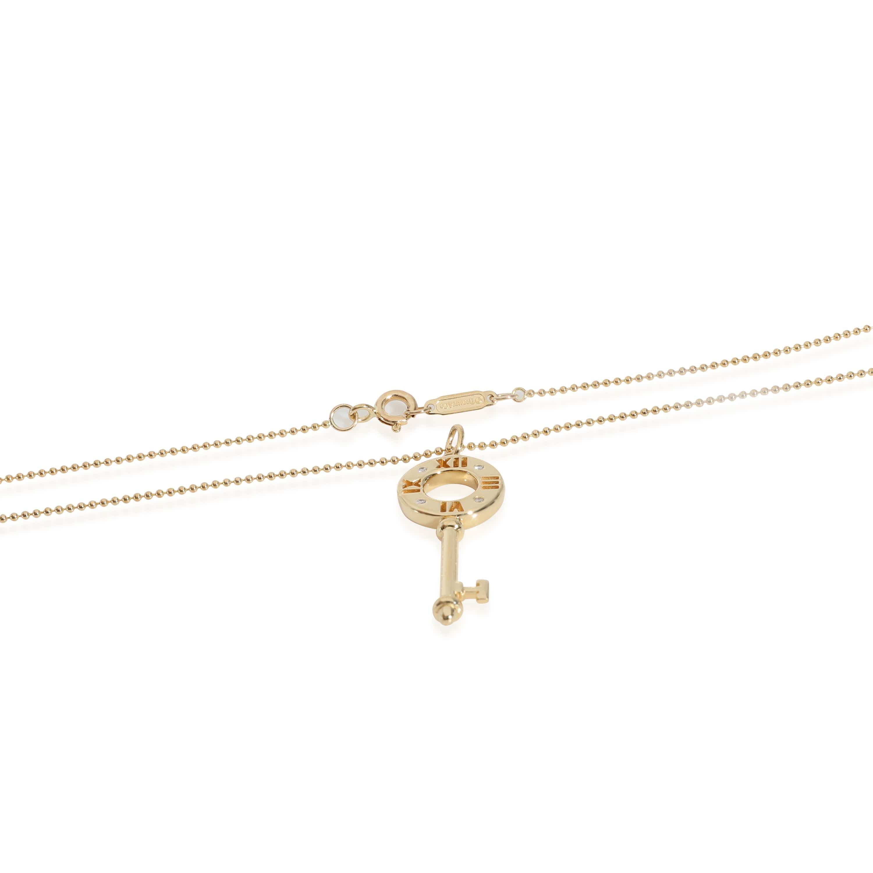 Tiffany & Co. Tiffany & Co. Atlas Keys Diamond Pendant in 18k Yellow Gold 0.01 CTW