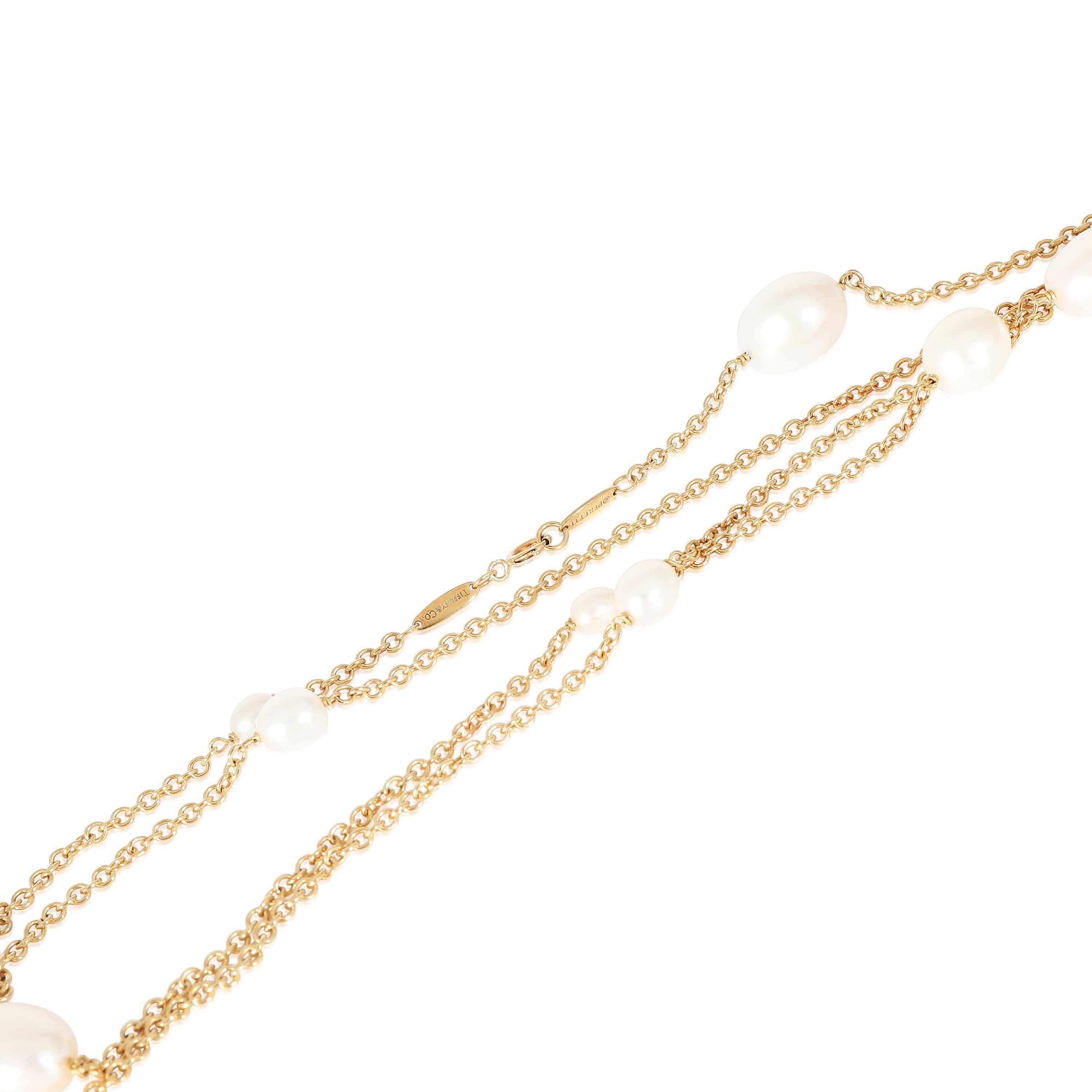 Tiffany & Co. Tiffany & Co. Elsa Peretti Pearls by the Yard Sprinkle Necklace, 18K Yellow Gold