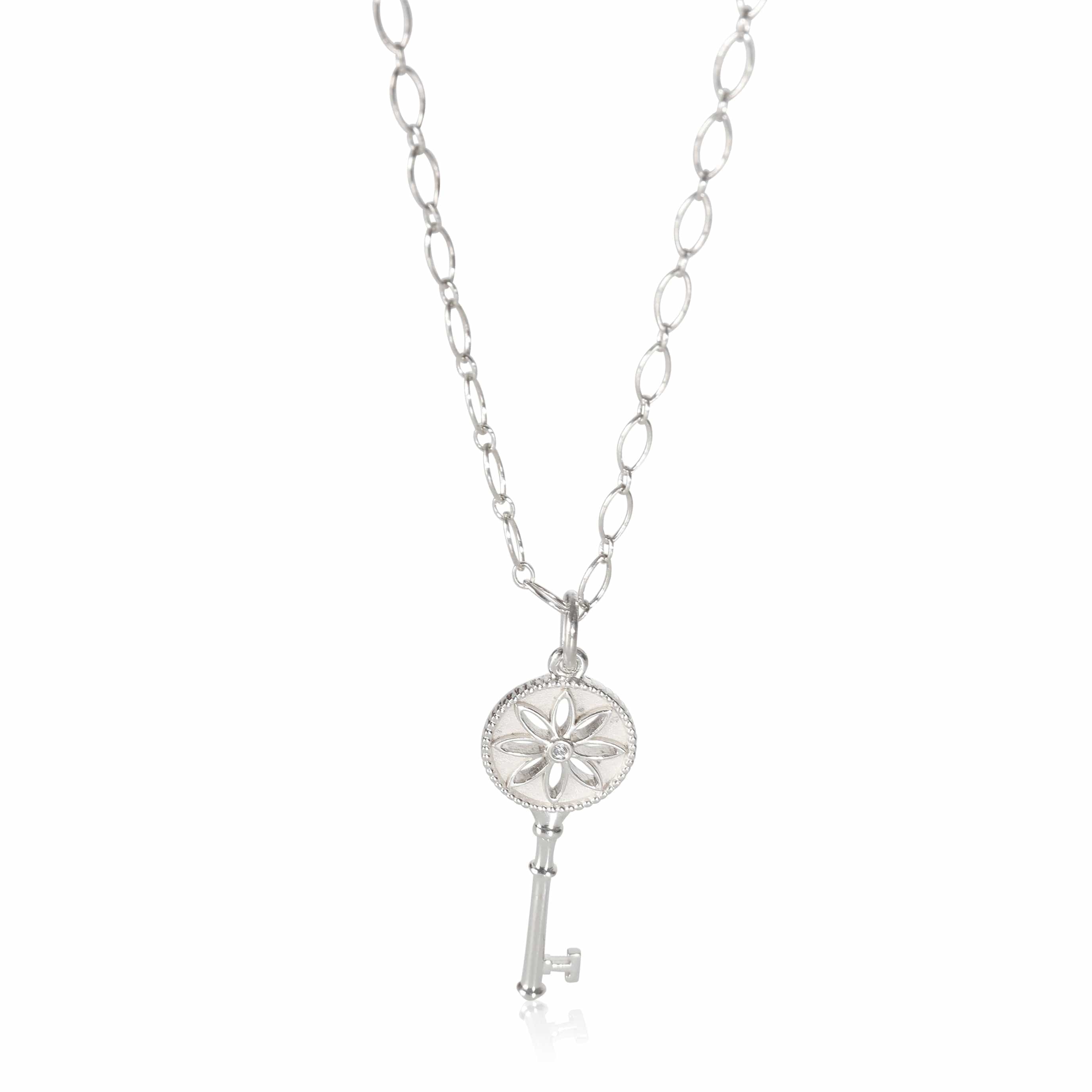 Tiffany & Co. Tiffany Key Collection Fashion Pendant in  Sterling Silver 0.01 CTW