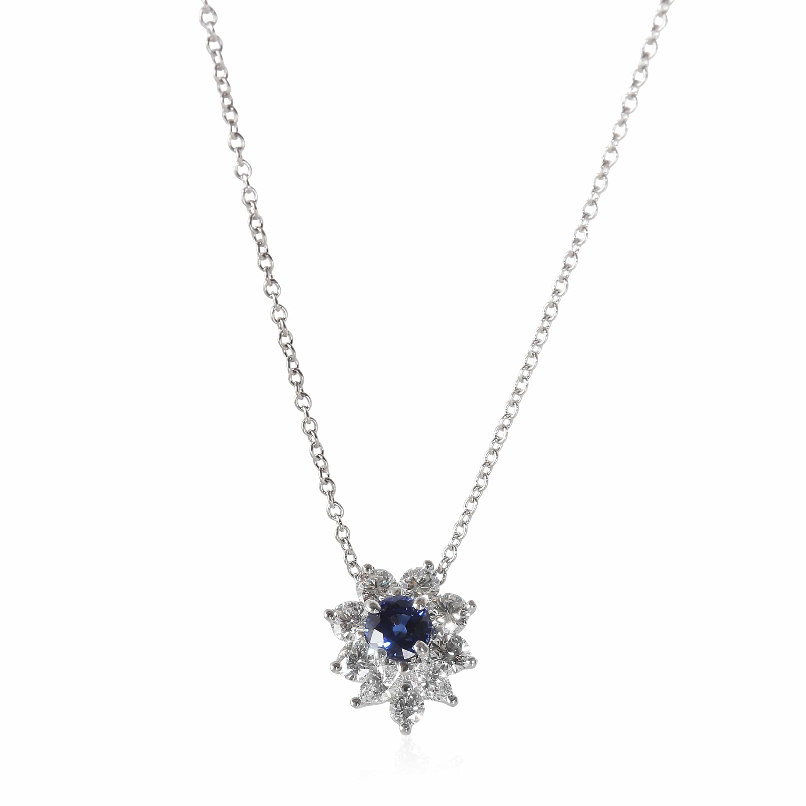 Tiffany & Co. Tiffany Victoria Sapphire Diamond Fashion Pendant in  Platinum 0.53 CTW