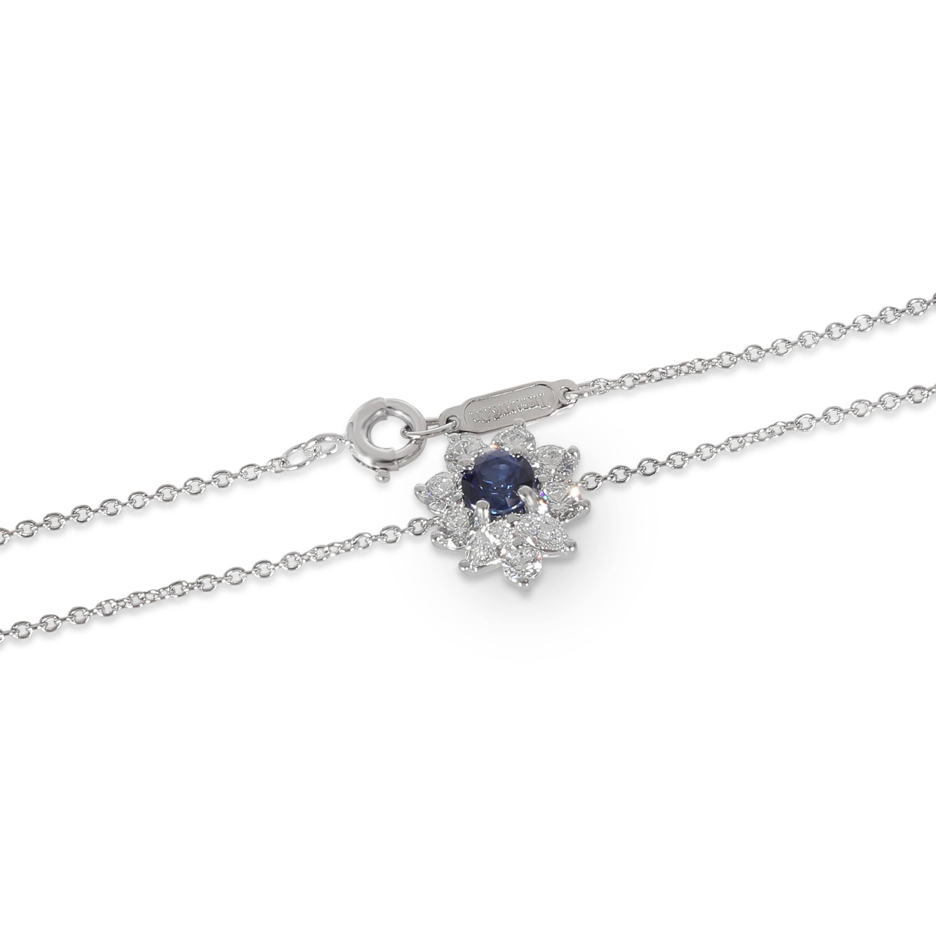 Tiffany & Co. Tiffany Victoria Sapphire Diamond Fashion Pendant in  Platinum 0.53 CTW