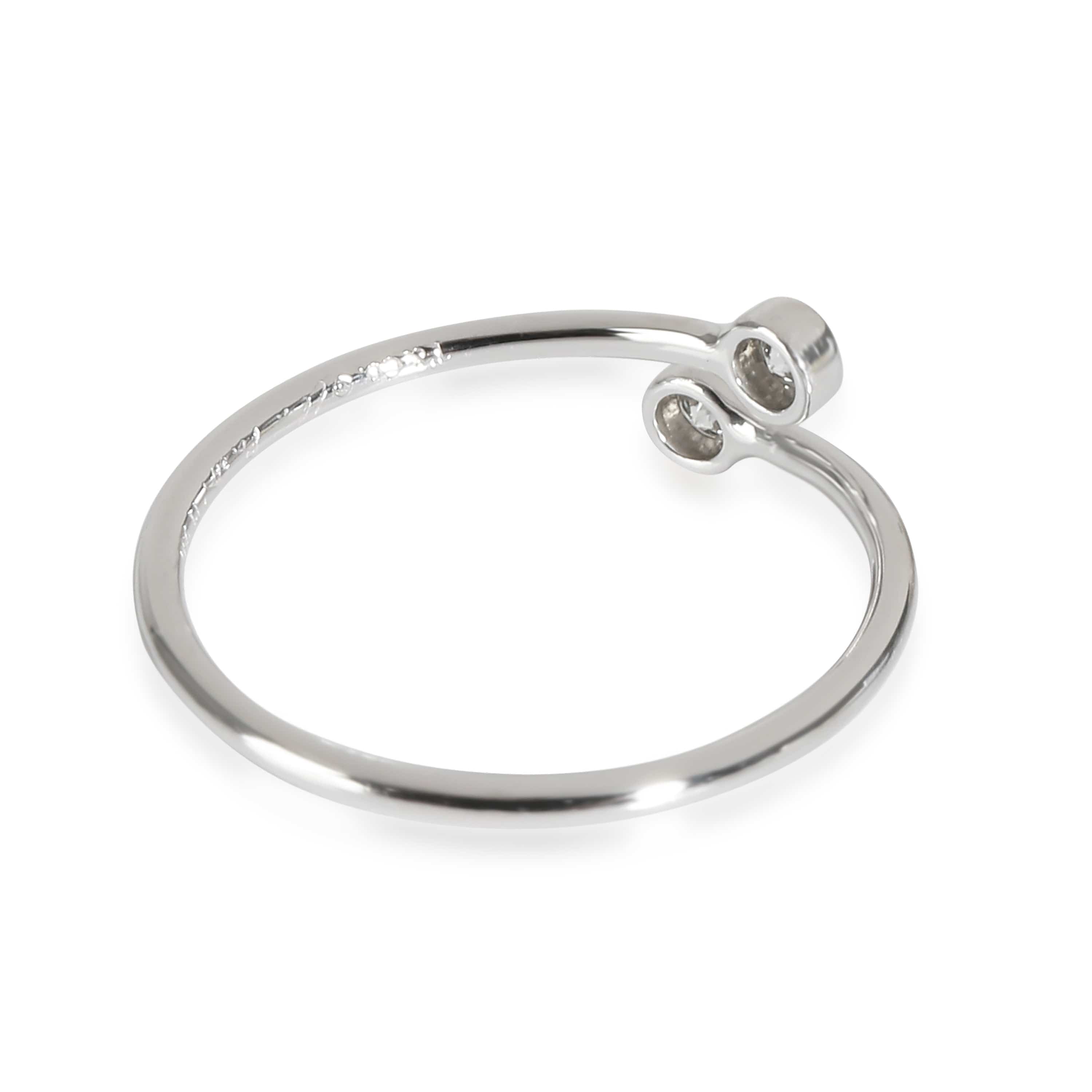 Tiffany & Co. Elsa Peretti Diamond Hoop Ring in Platinum 0.1 CTW