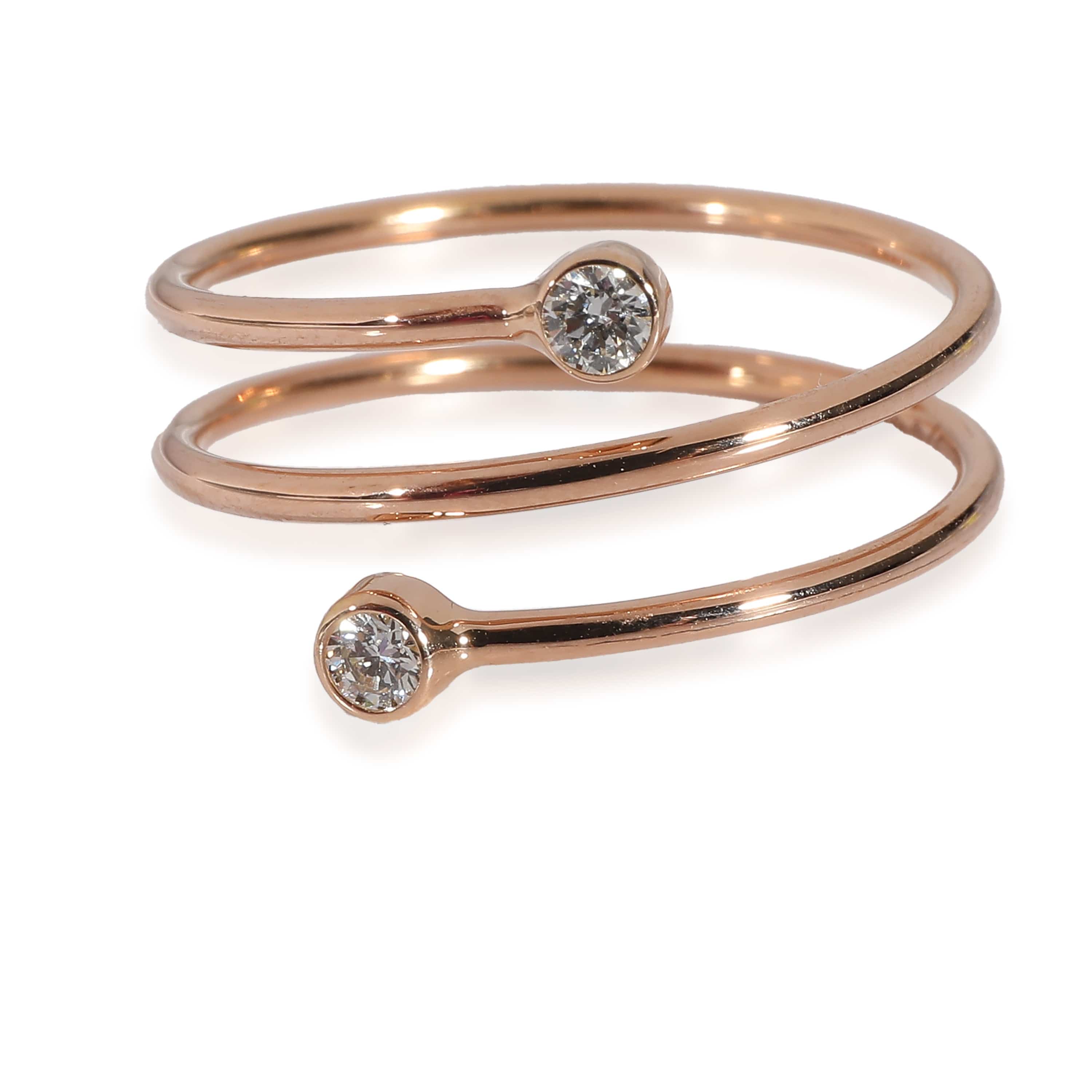 Tiffany & Co. Elsa Peretti Fashion Ring in 18k Rose Gold 0.1 CTW