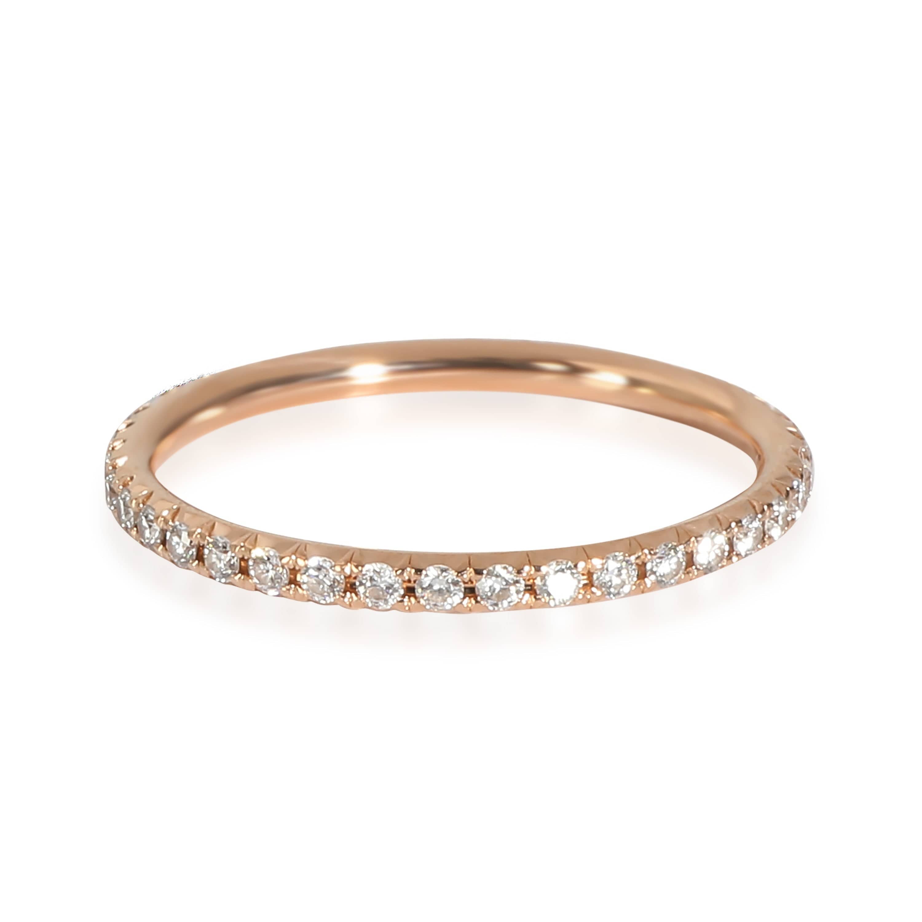 Tiffany & Co. Metro Band in 18K Rose Gold, .20 CTW.