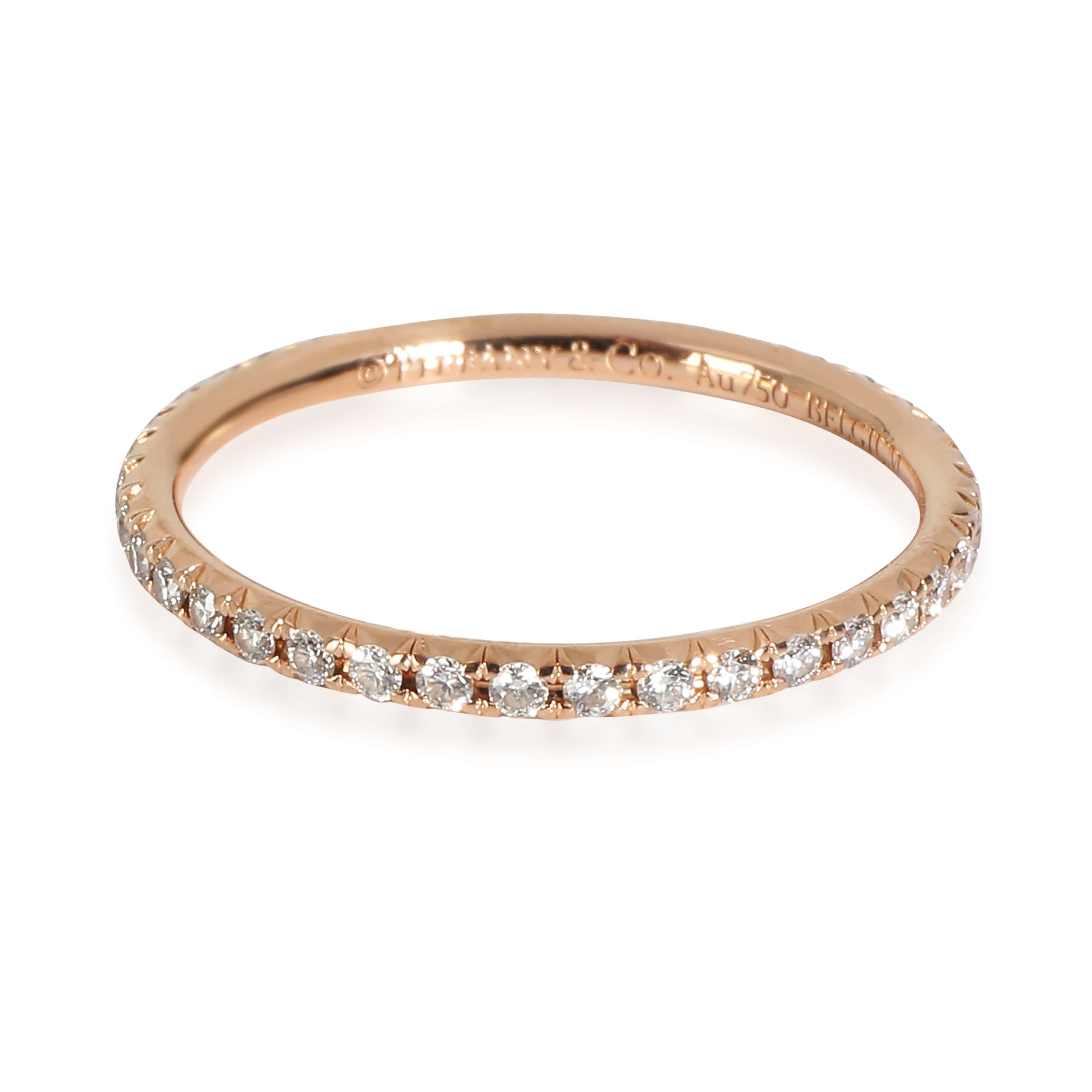 Tiffany & Co. Metro Band in 18K Rose Gold, .20 CTW.