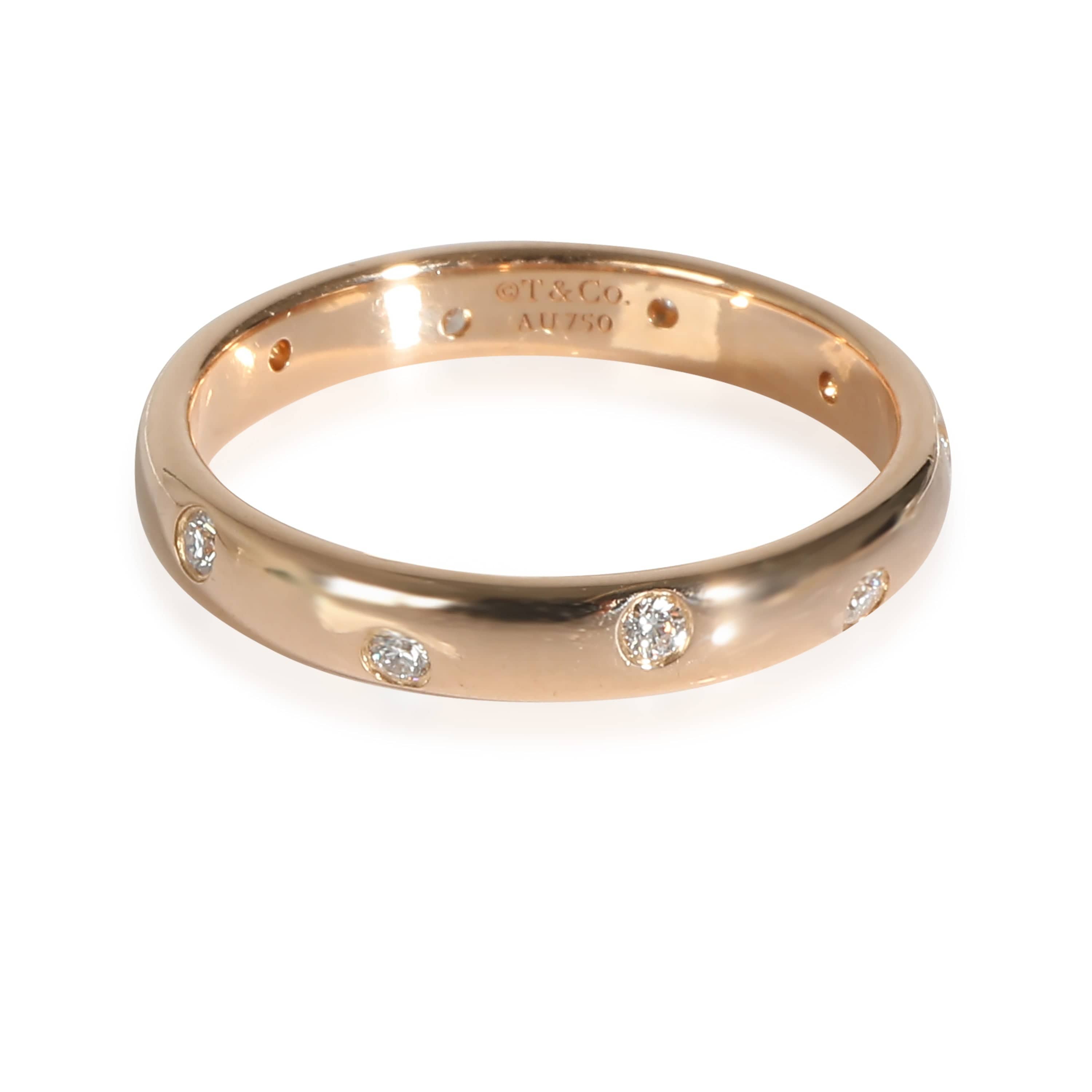 Tiffany & Co. Tiffany & Co. Etoile Band in 18k Rose Gold 0.1 CTW