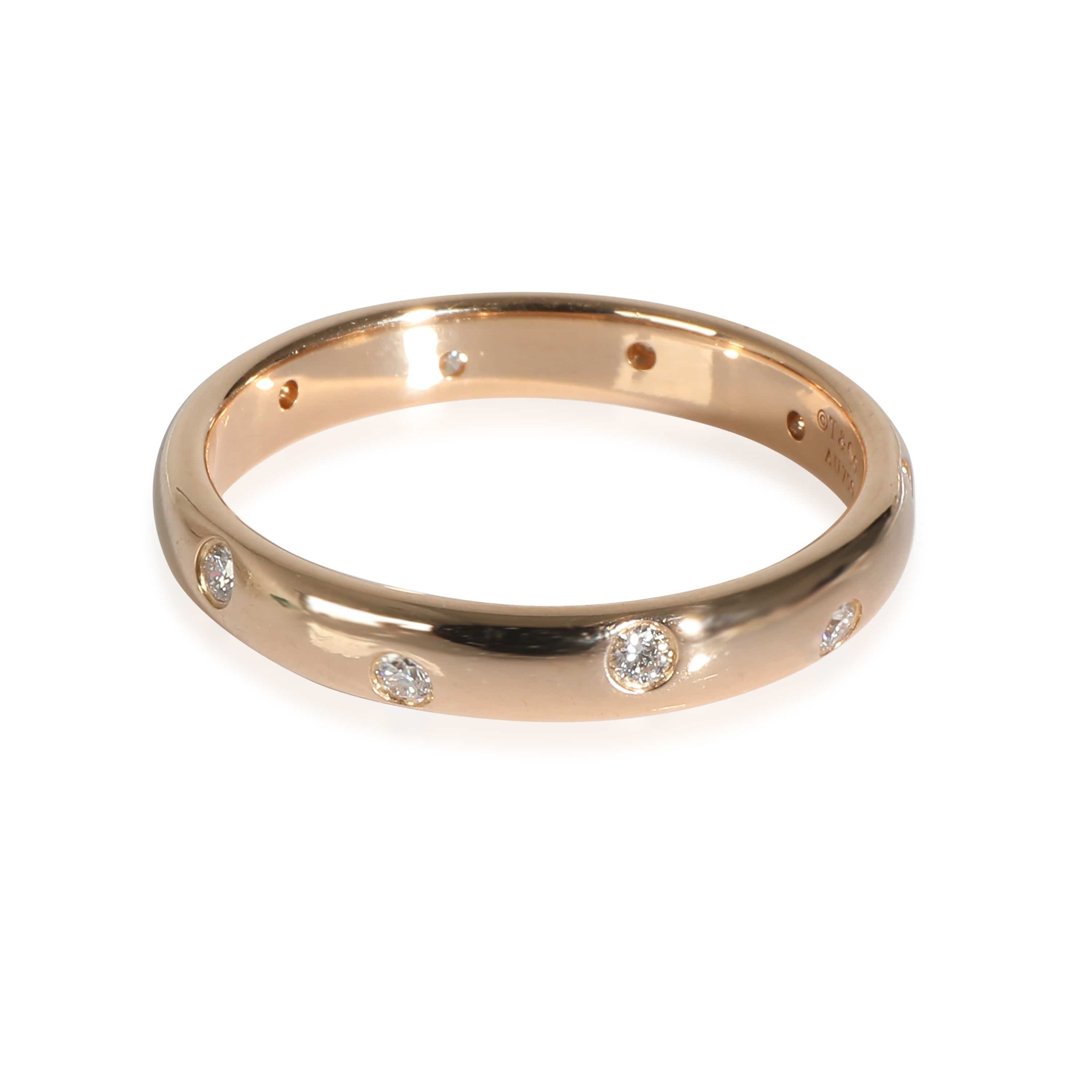 Tiffany & Co. Tiffany & Co. Etoile Band in 18k Rose Gold 0.1 CTW