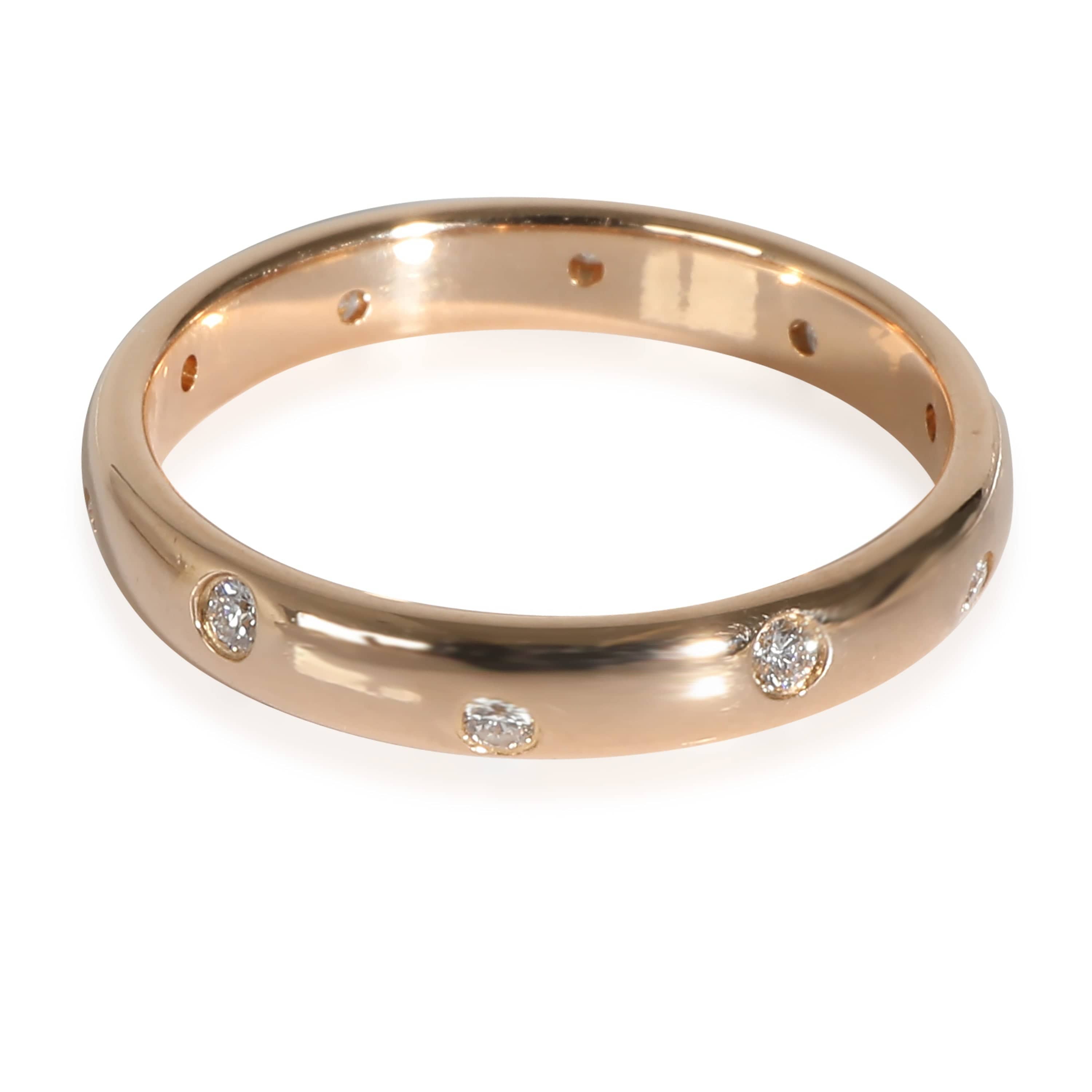 Tiffany & Co. Tiffany & Co. Etoile Band in 18k Rose Gold 0.1 CTW