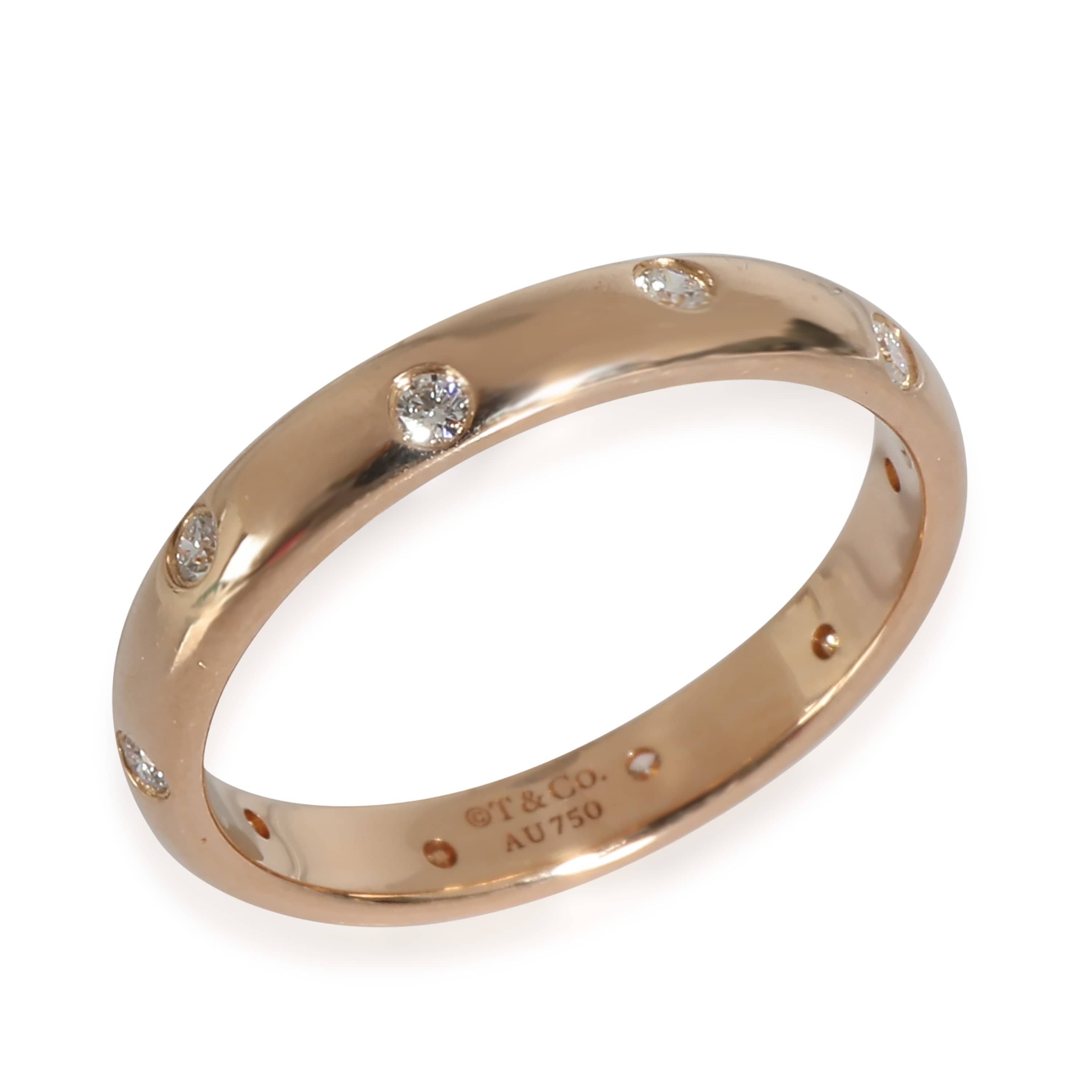 Tiffany & Co. Tiffany & Co. Etoile Band in 18k Rose Gold 0.1 CTW