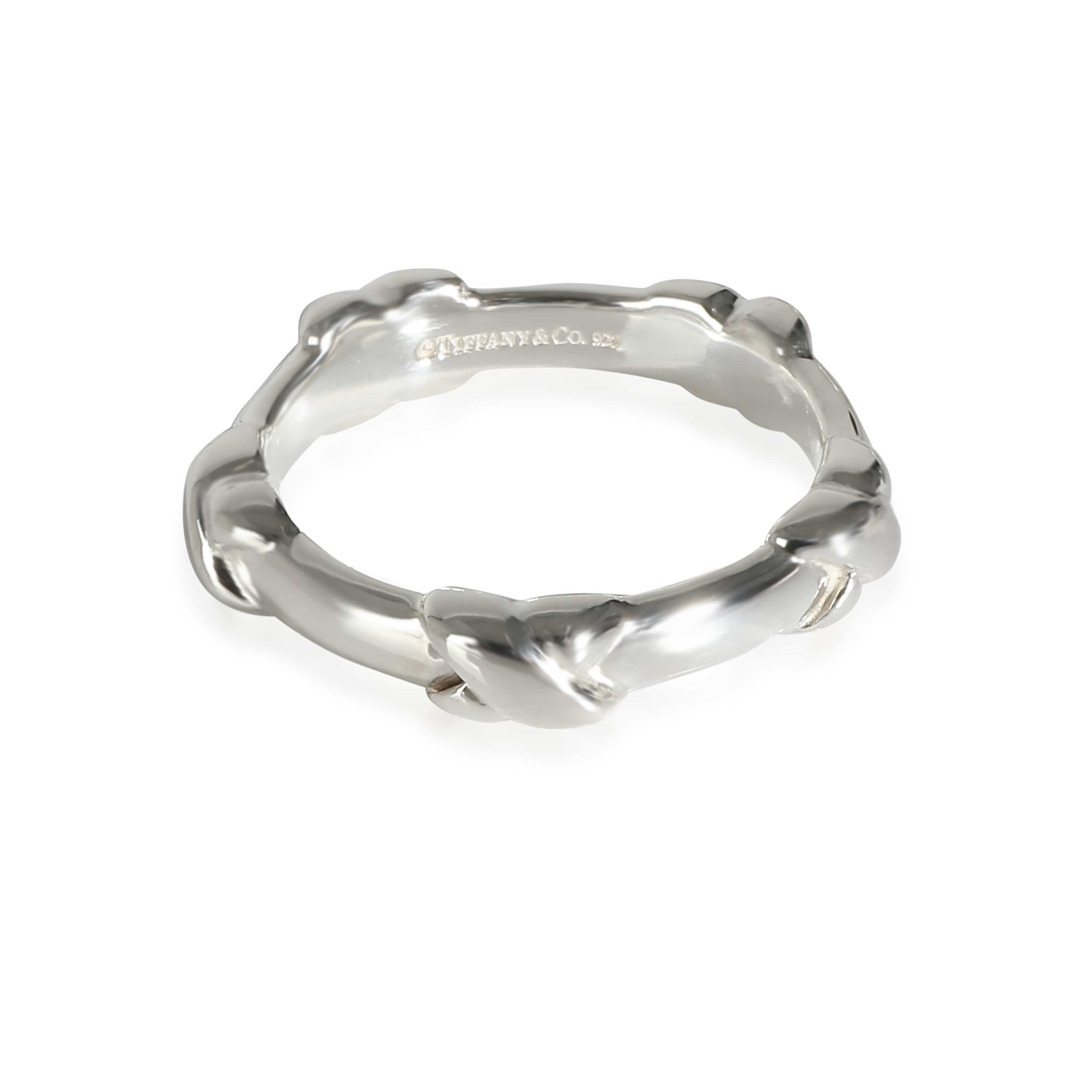 Tiffany & Co. Tiffany & Co. Signature X Station Band in Sterling Silver