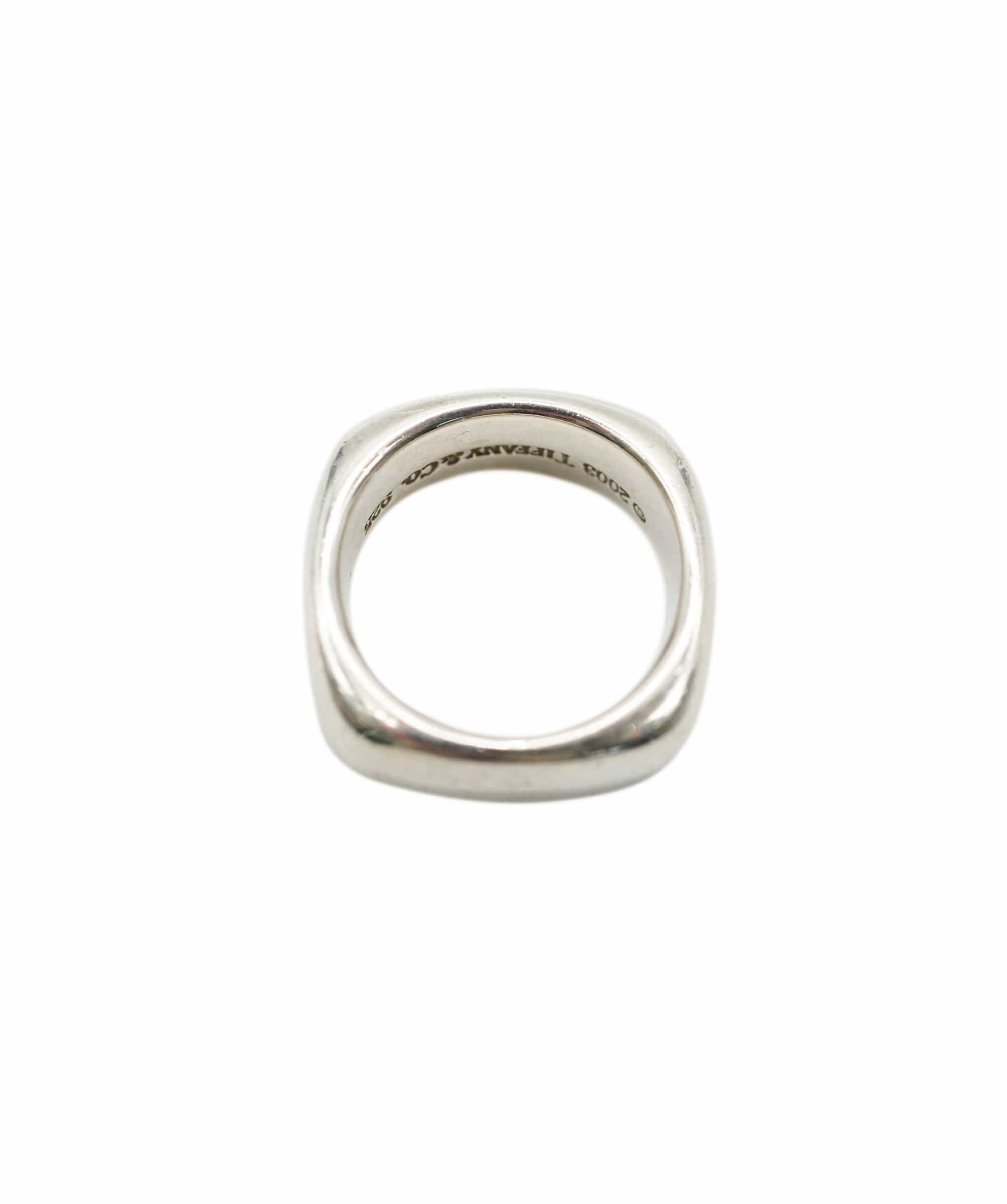 Tiffany Tiffany & Co. Frank Gehry Square Cushion ring AHC1395