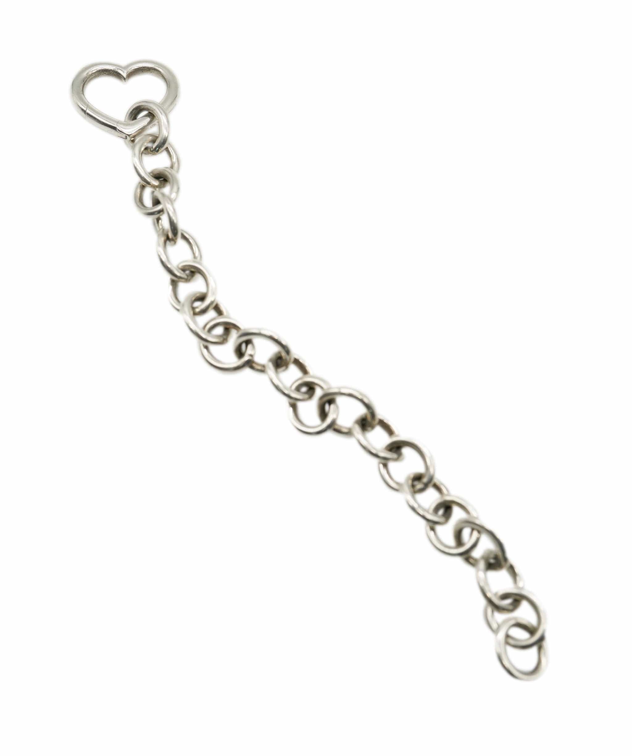 Tiffany Tiffany & Co. Sterling Silver Heart Clasp Bracelet ABC0385