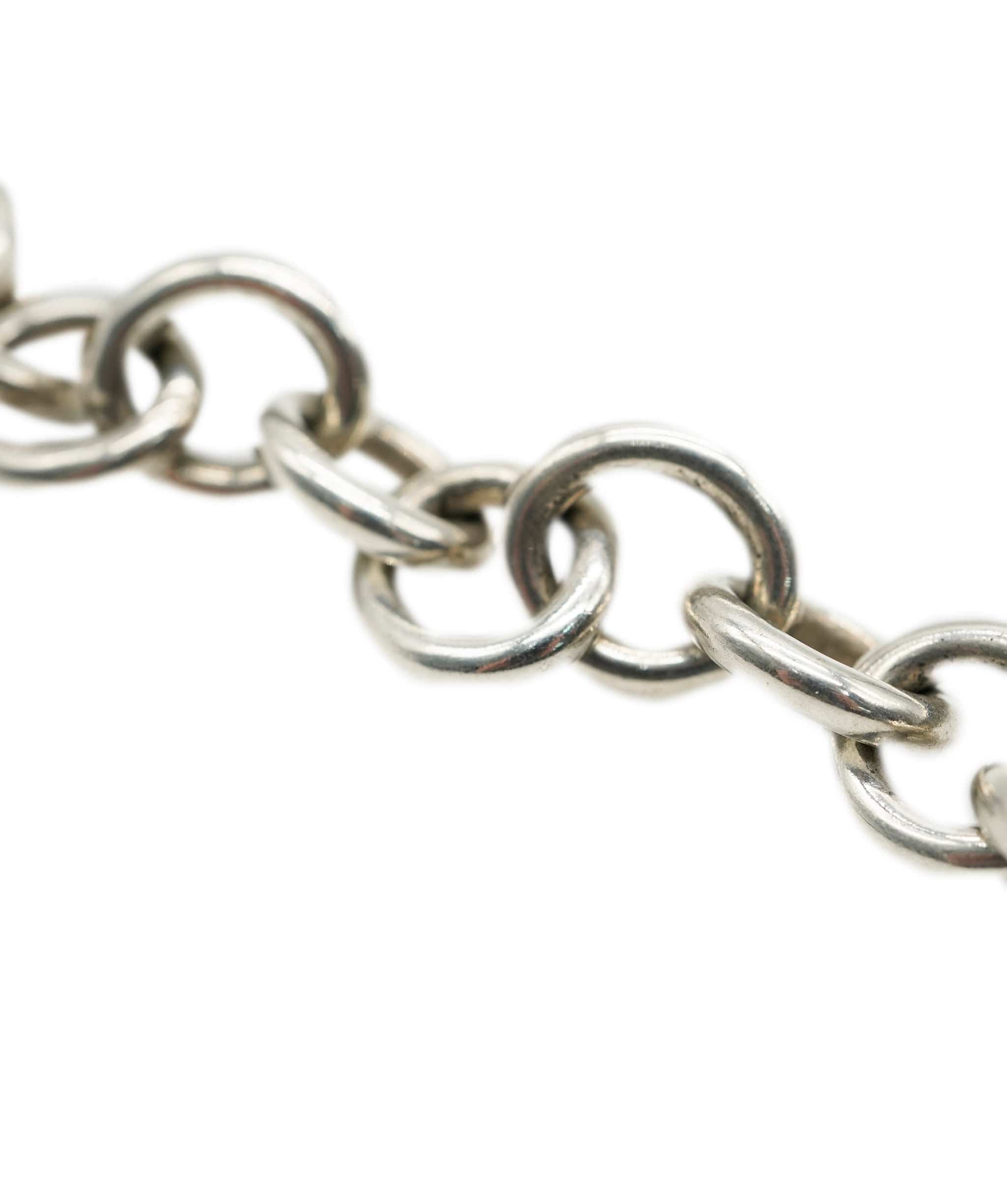 Tiffany Tiffany & Co. Sterling Silver Heart Clasp Bracelet ABC0385