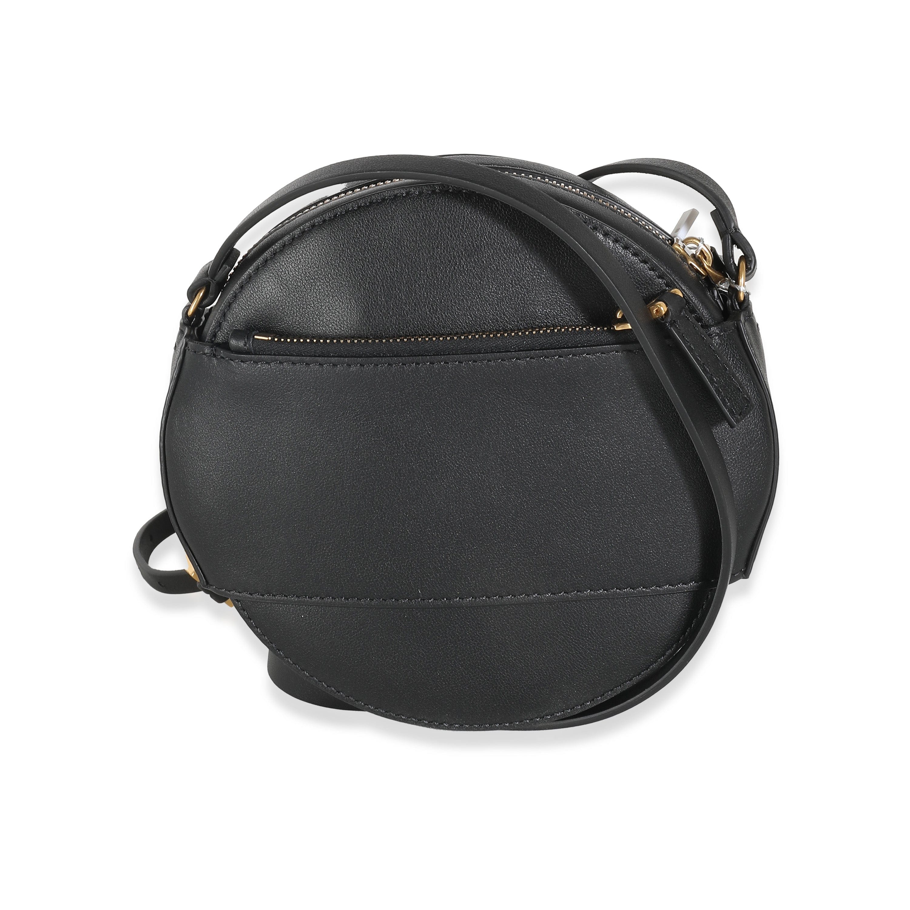 Valentino Valentino Garavani Calfskin VLogo Round Crossbody Bag