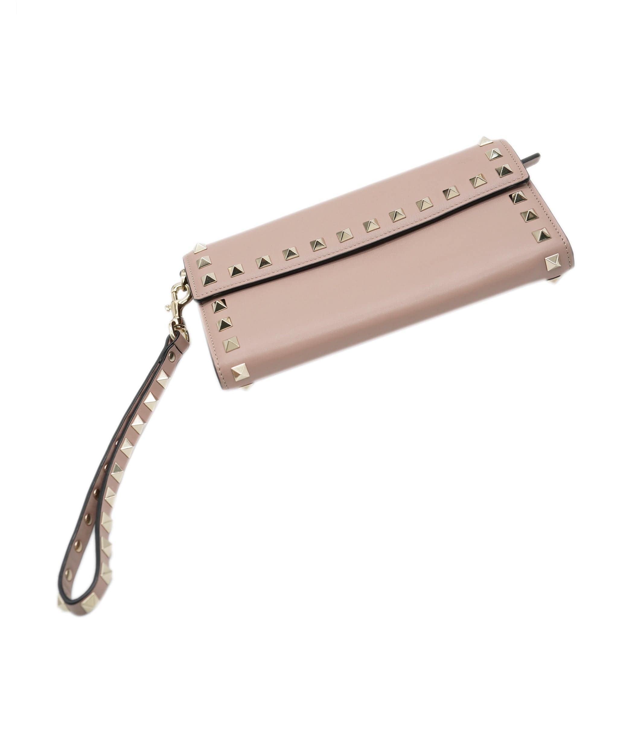 Valentino V Valentino Studded Wallet Pink ALL0479