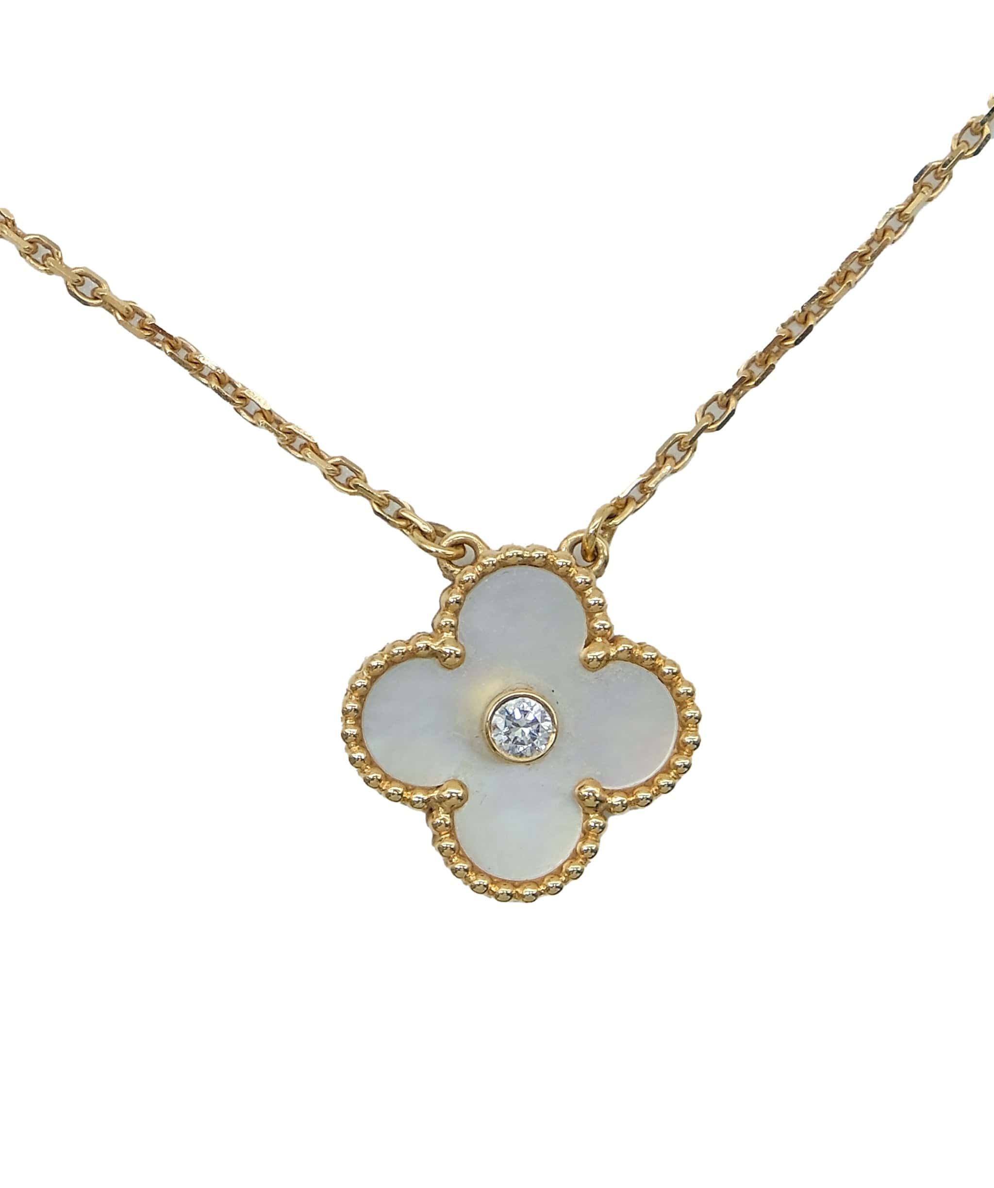 Van Cleef Van Cleef Alhambra Necklace WMOP Diamond RJC2307