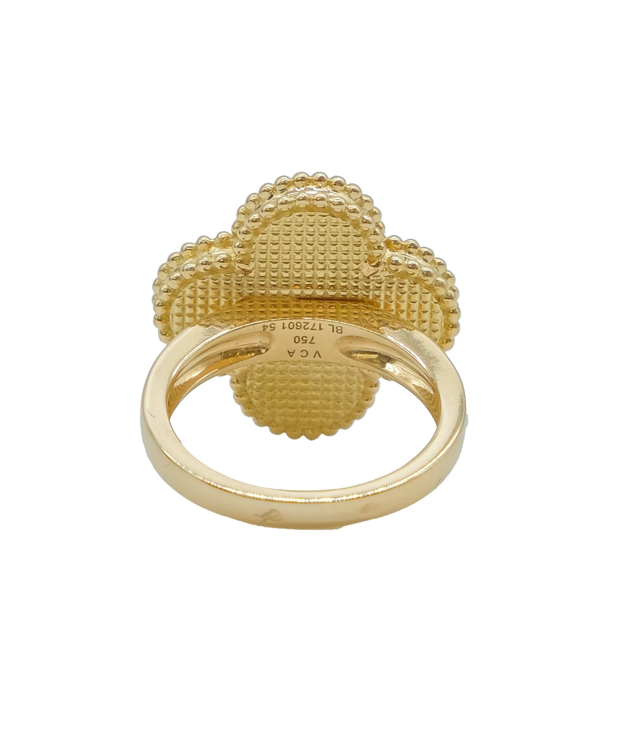 Van Cleef & Arpels Van Cleef Magic Alhambra Grey MOP Ring 18K YG 54/6.75(US)	 DXBS0440