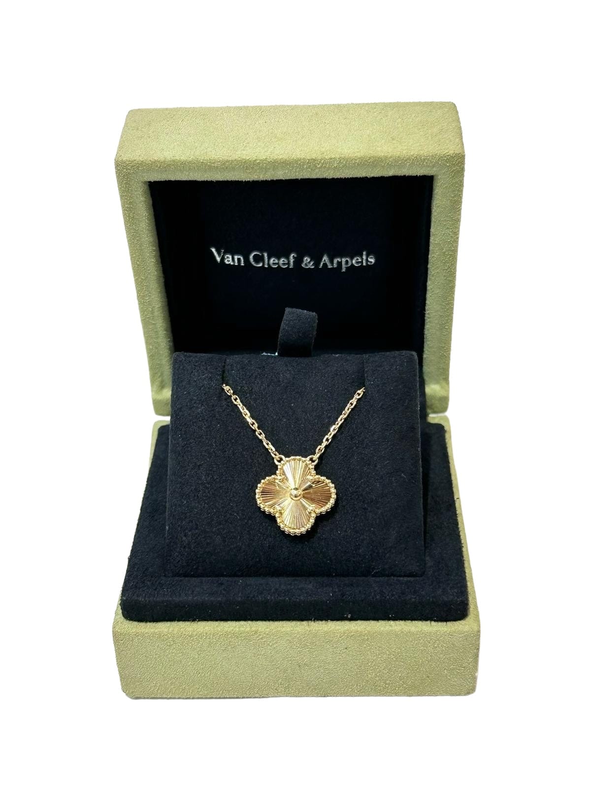 Van Cleef & Arpels VCA Yellow Gold Alhambra Necklace