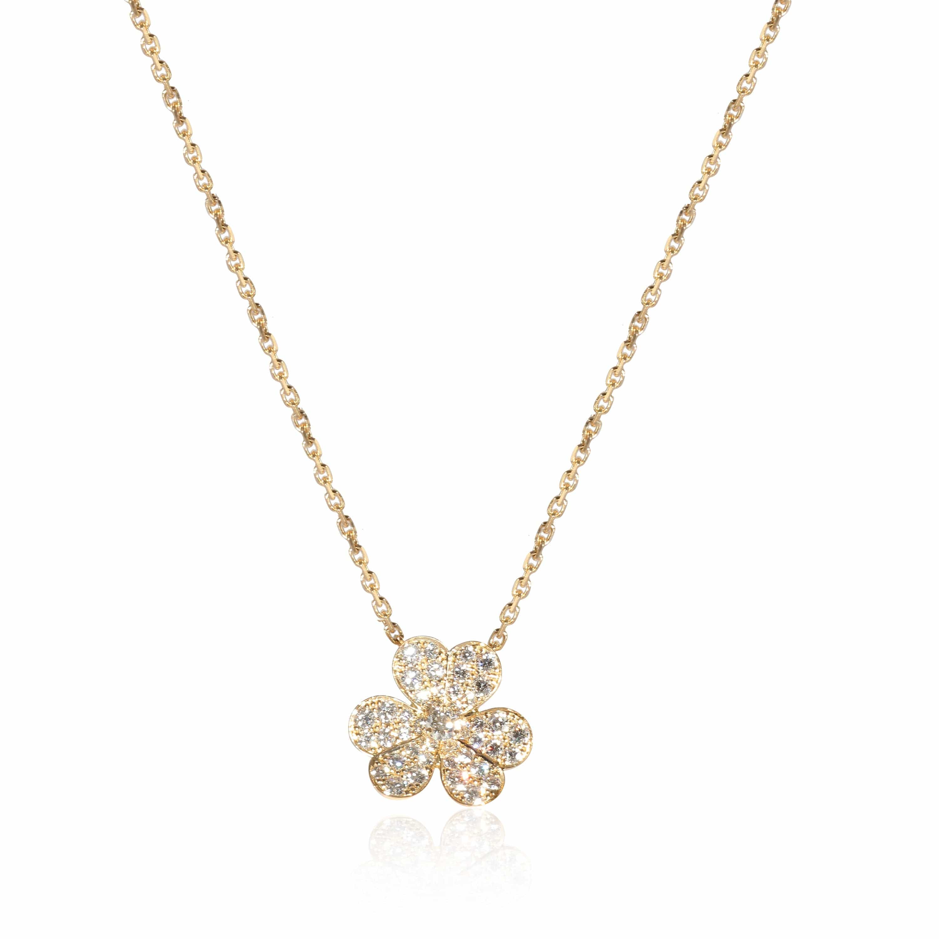 Van Cleef & Arpels Van Cleef & Arpels Frivole Small Diamond Pendant in 18K Yellow Gold