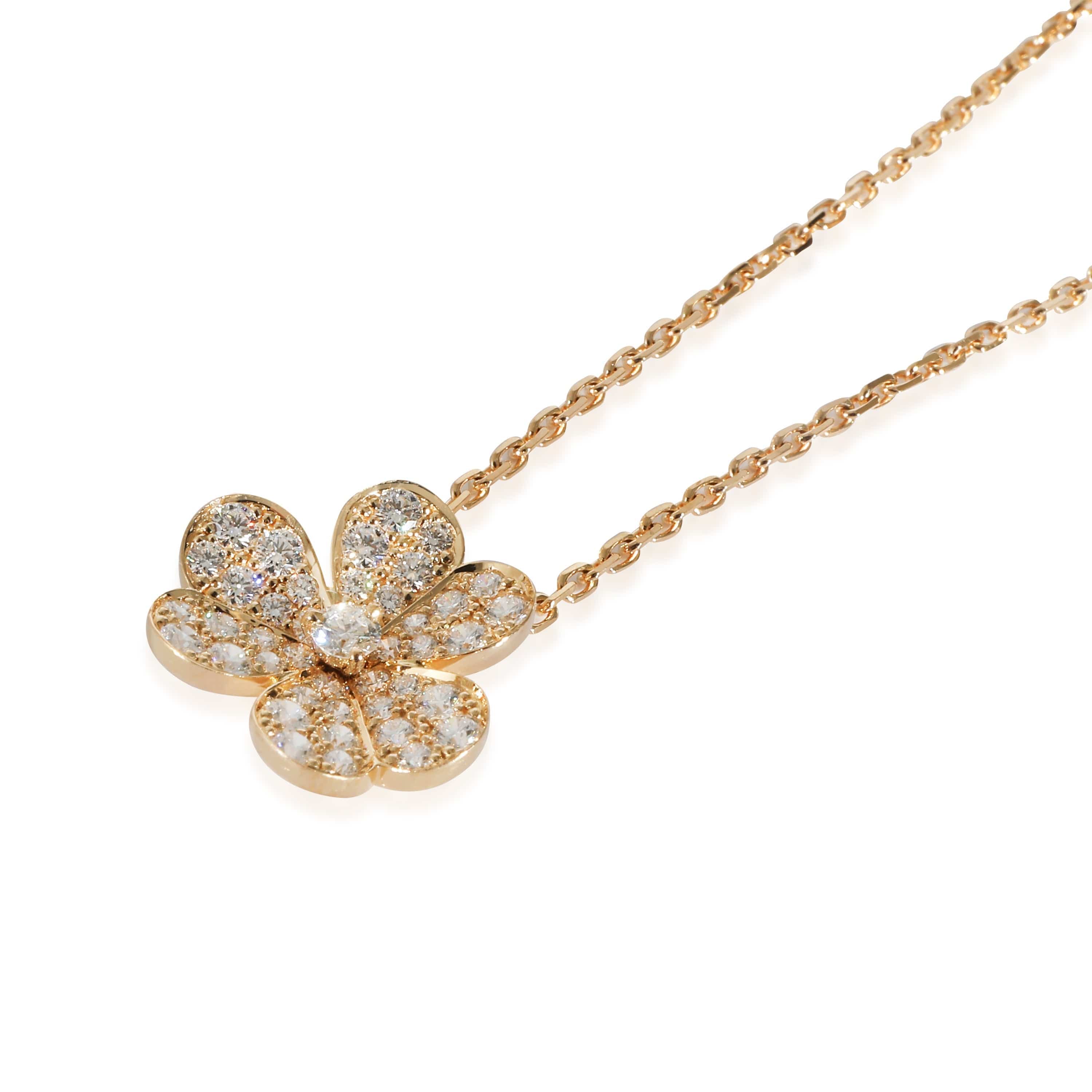 Van Cleef & Arpels Van Cleef & Arpels Frivole Small Diamond Pendant in 18K Yellow Gold