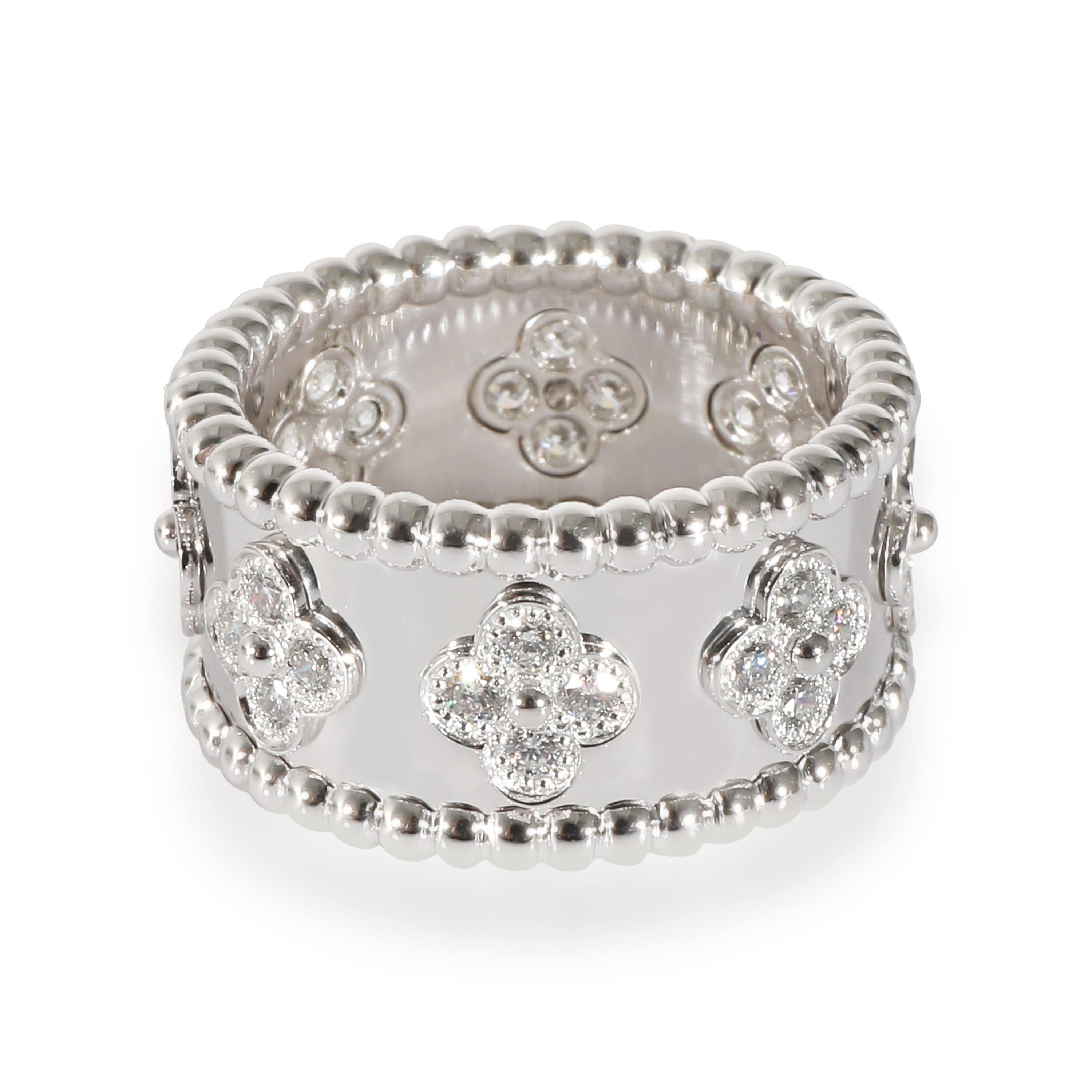 Van Cleef & Arpels Van Cleef & Arpels Perlee Ring in 18k White Gold 0.62 CTW