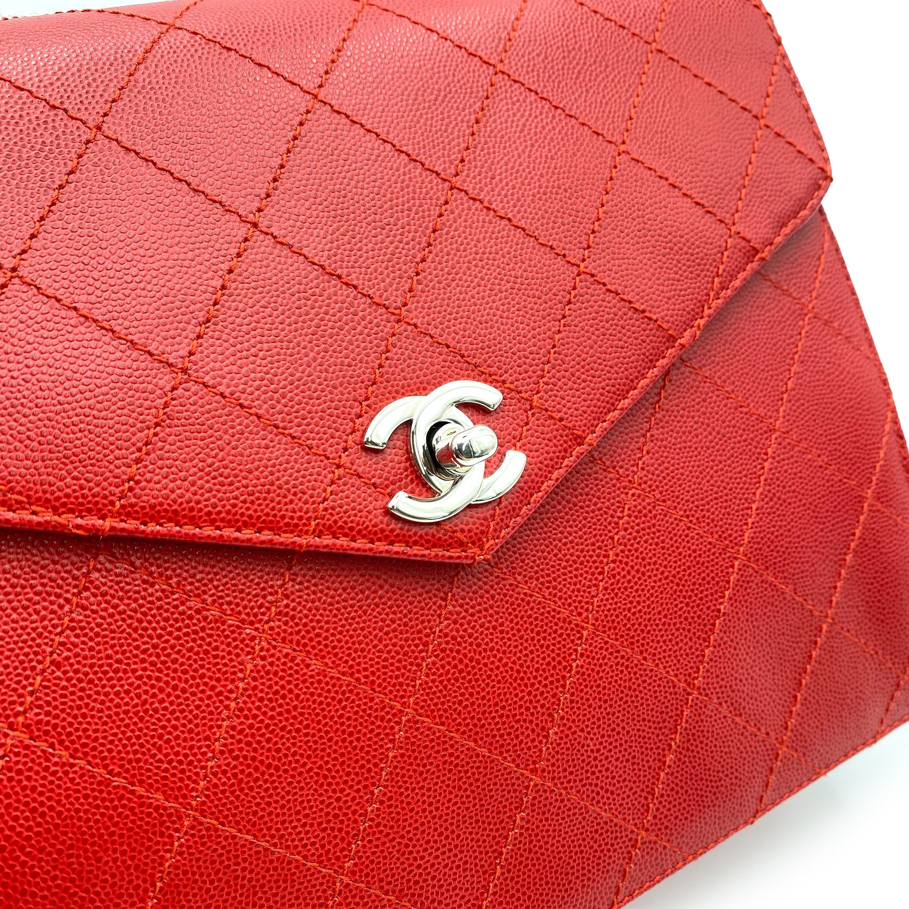 VINTAGE LOVER PURPOSE CHANEL VINTAGE HAND BAG RED CAVIAR SKIN 90237060