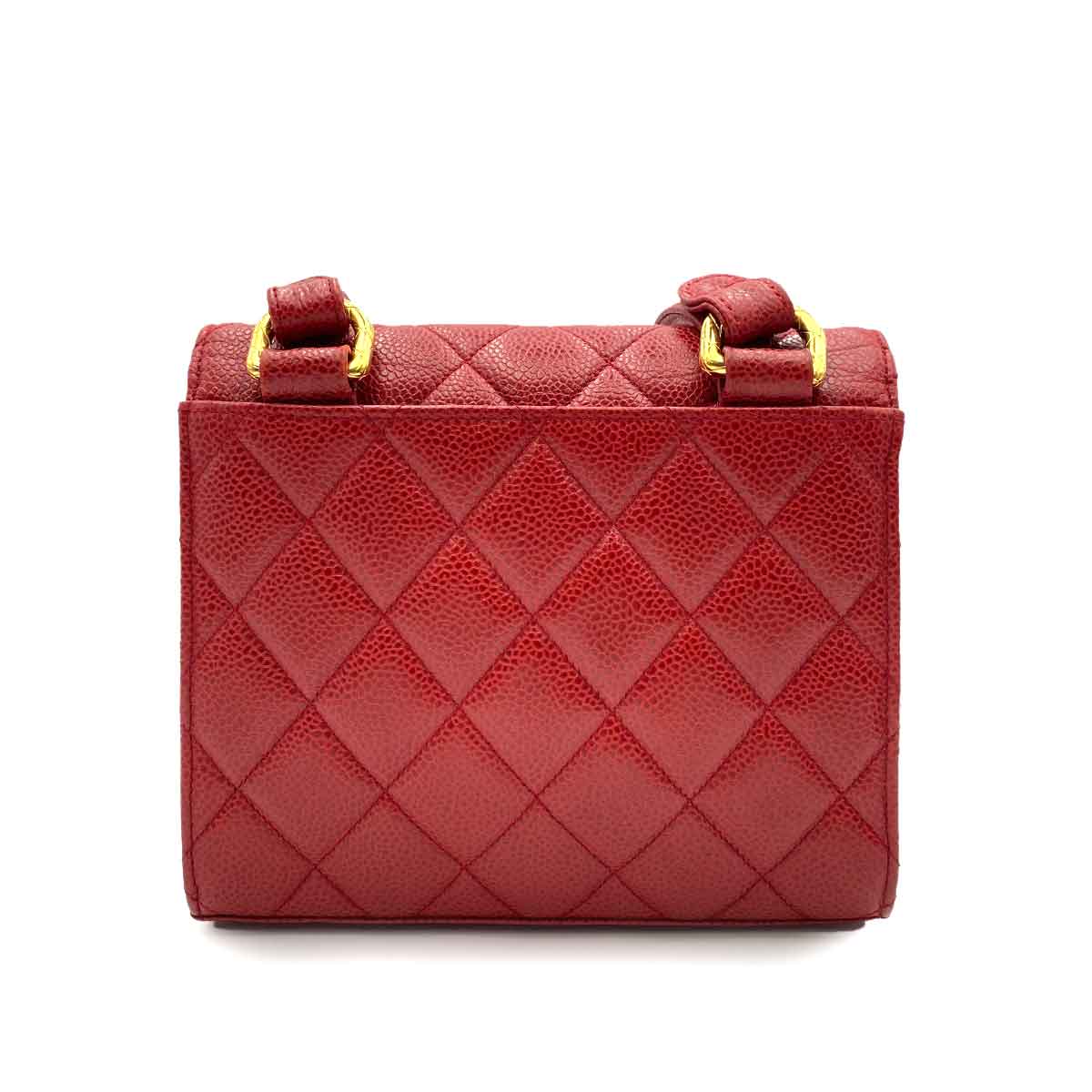 VINTAGE LOVER PURPOSE CHANEL VINTAGE SHOULDER BAG RED CAVIAR SKIN 90231929