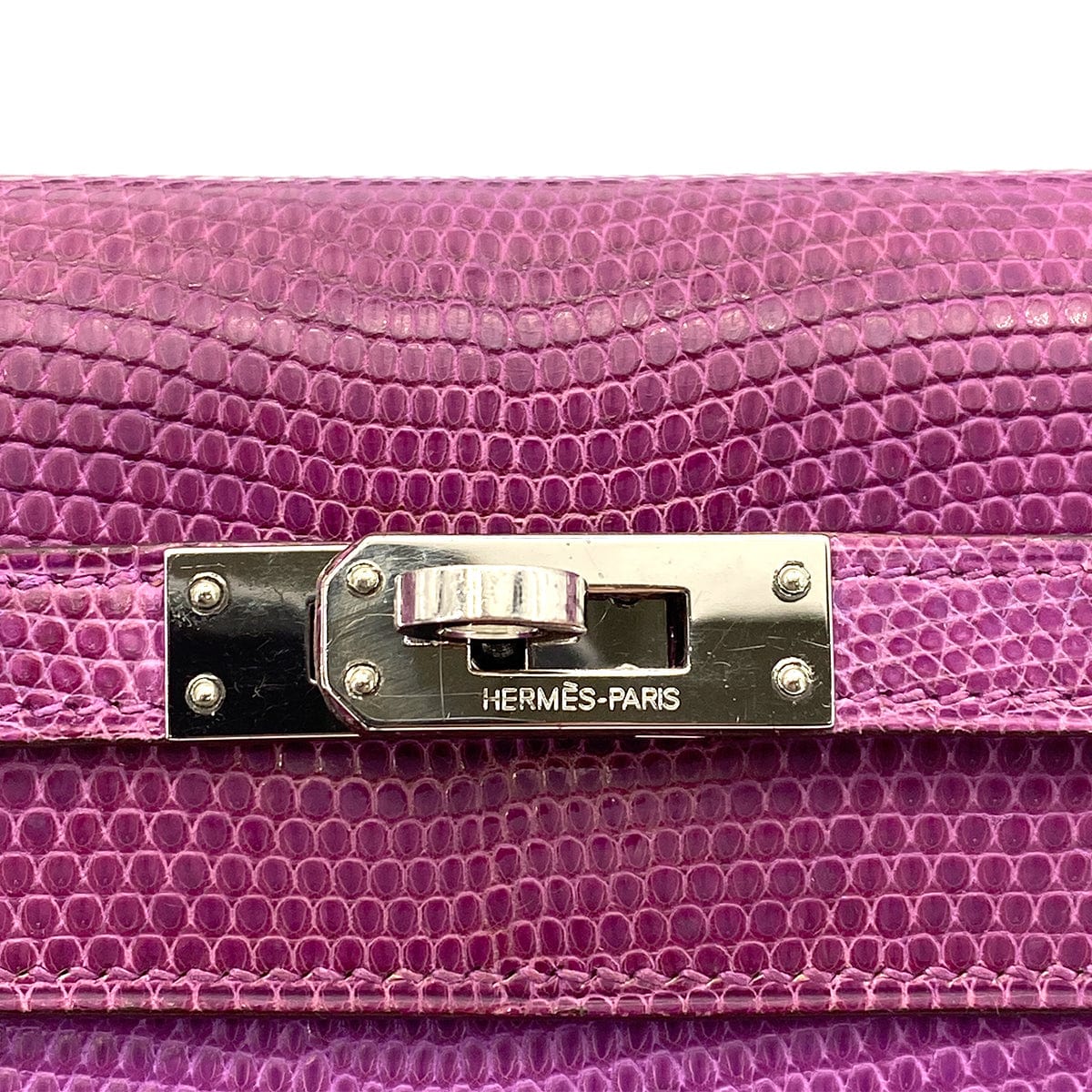 VINTAGE LOVER PURPOSE HERMES KELLY 25 SELLIER LIZARD VIOLET HAND SHOULDER BAG SHW □K 90261363