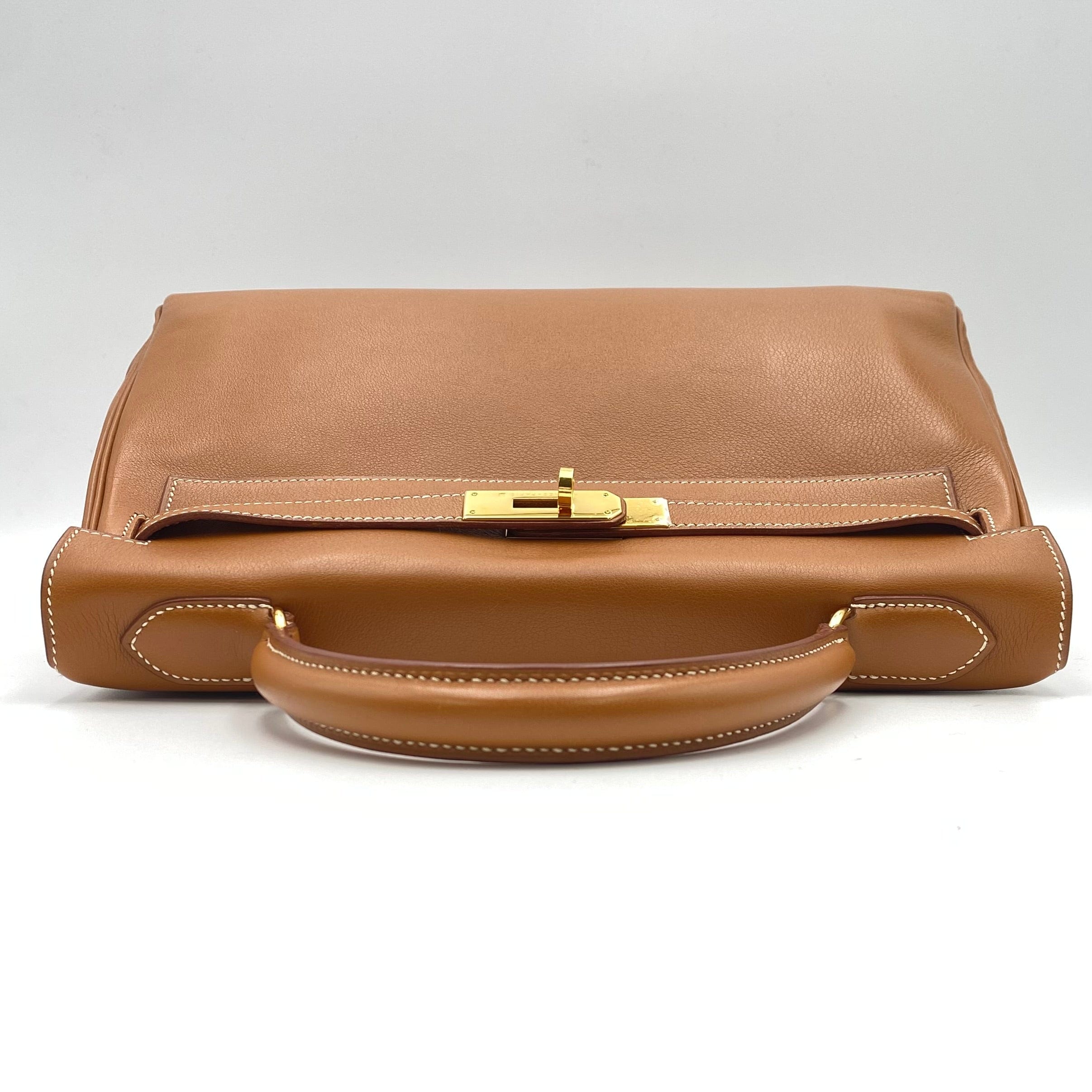 VINTAGE LOVER PURPOSE HERMES KELLY 32RETOURNE GOLD HAND SHOURDER BAG VOGA RIVER  □B 90224396