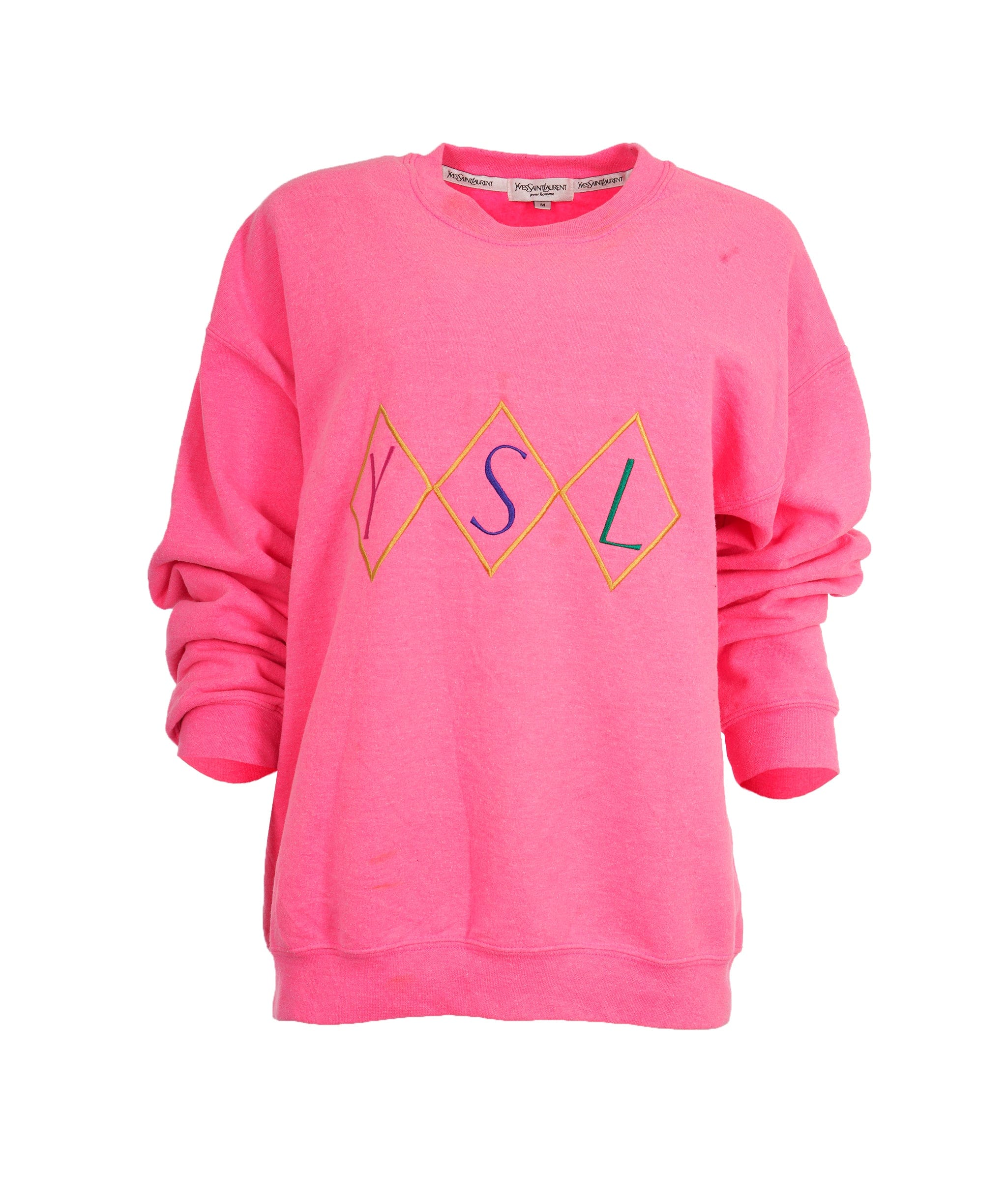 YSL YSL Sweatshirt Pink L "YSL diamonds" UKL1227