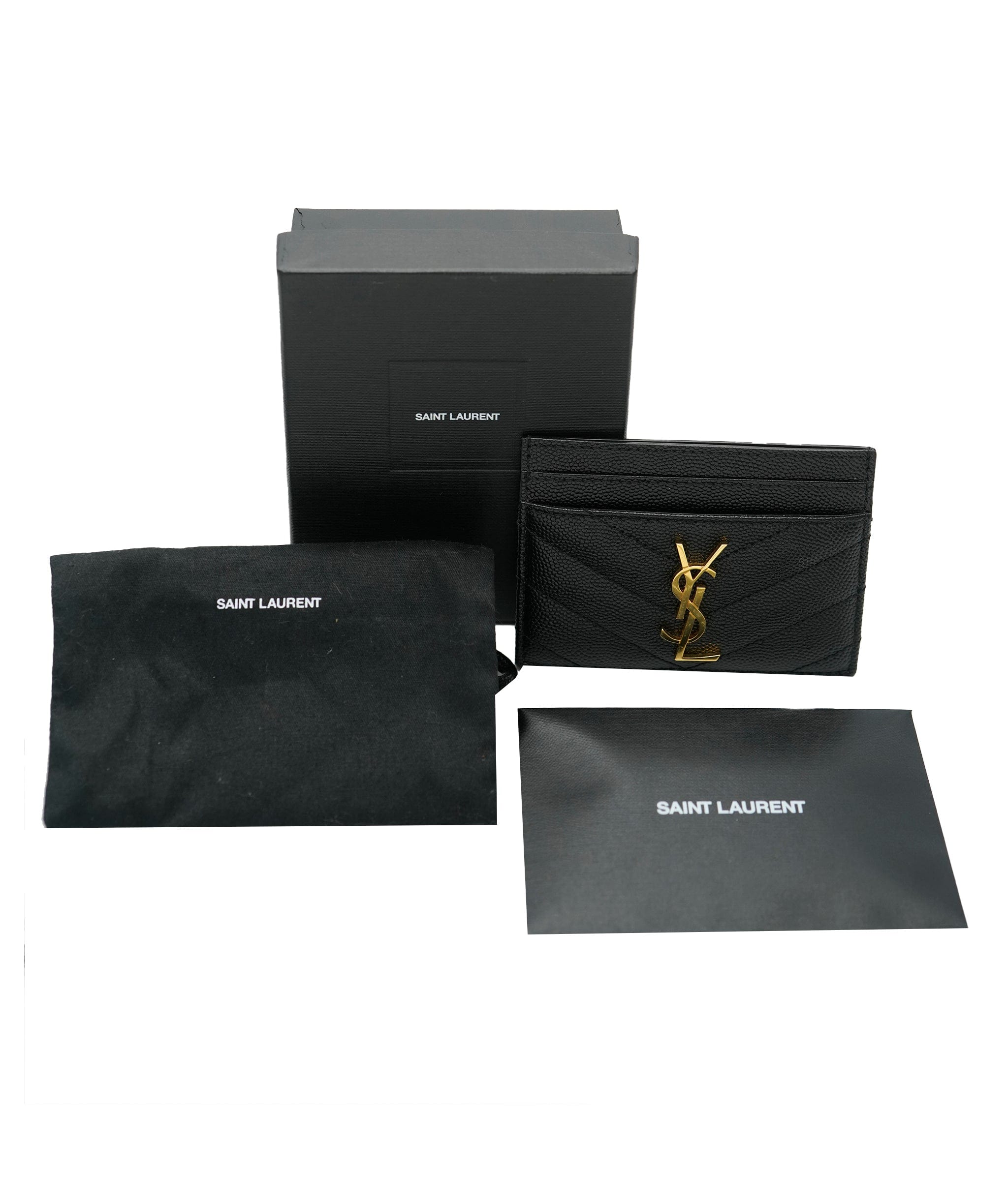 Yves Saint Laurent YSL Chevron Card Holder  ALC1277