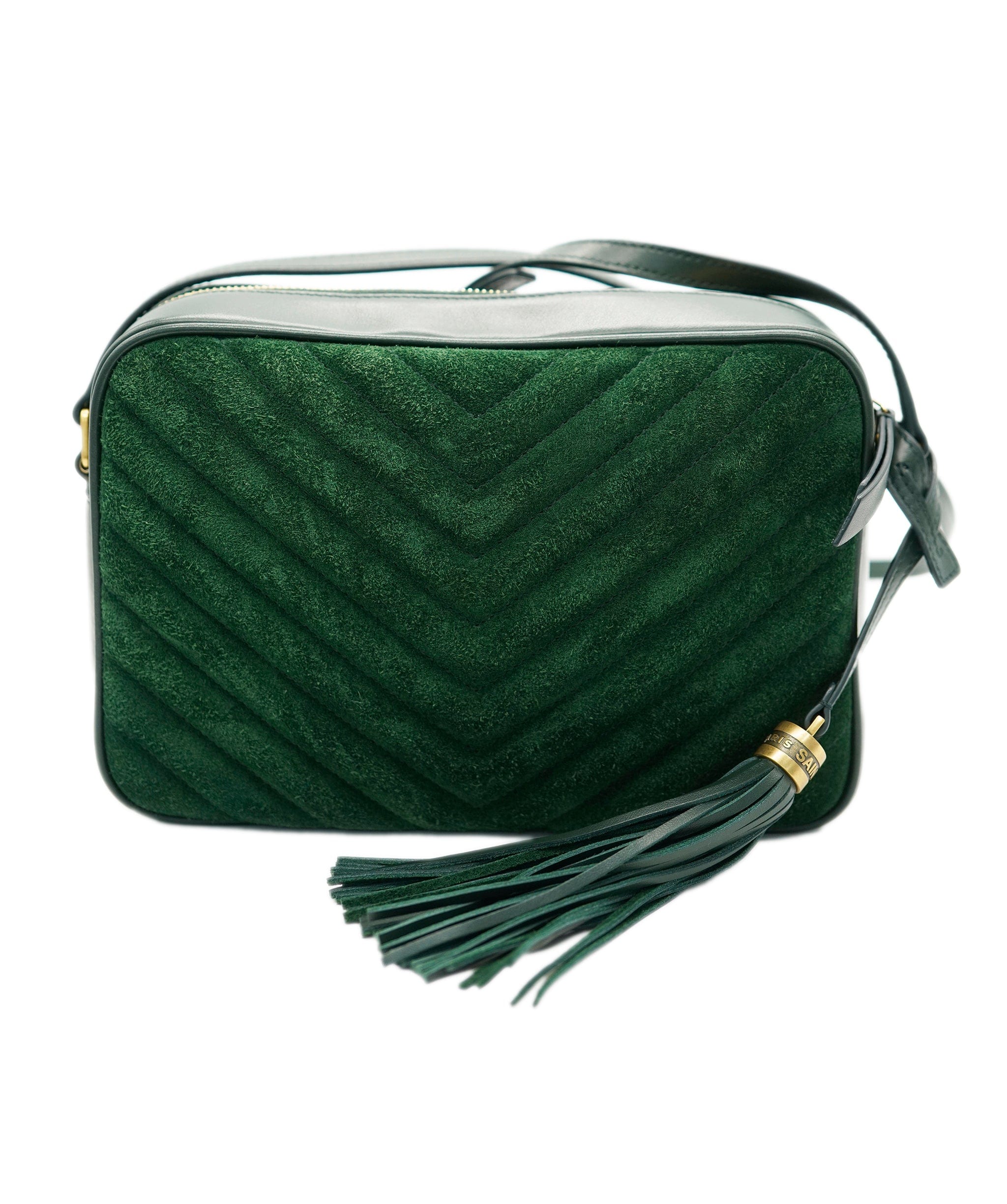 Yves Saint Laurent Saint Laurent Camera Bag Suede Green REC1711