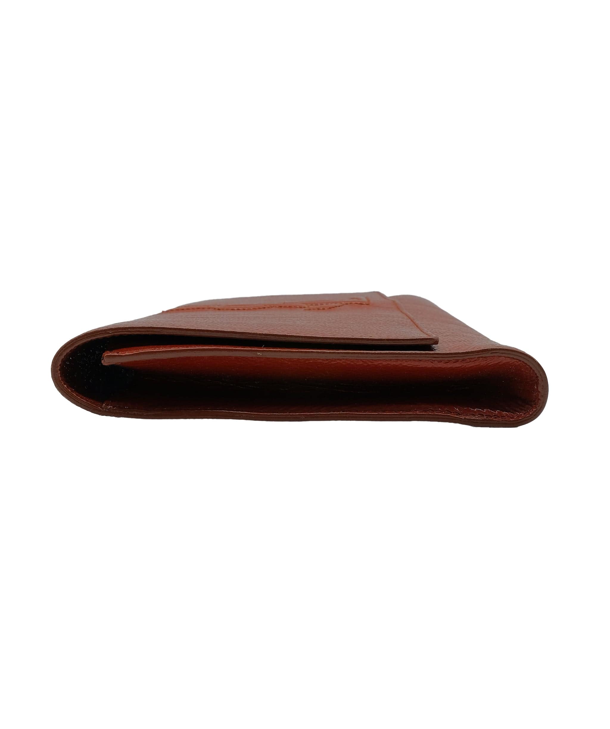 Yves Saint Laurent YSL Belle Du Jour  Patent Clutch Brown