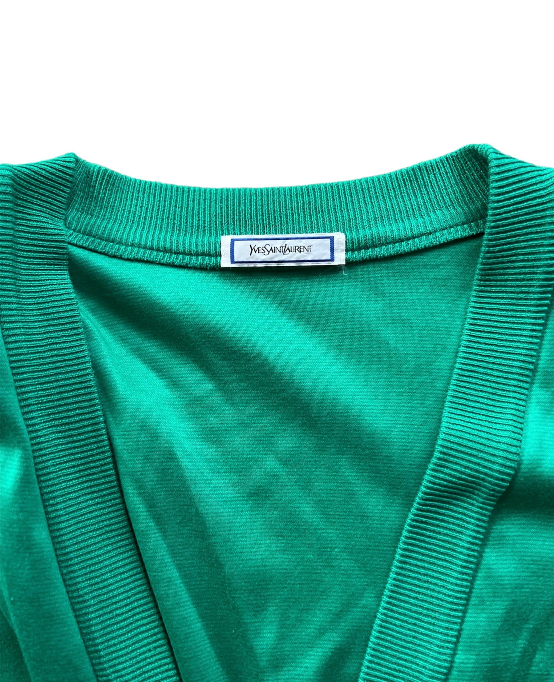 Yves Saint Laurent Green YSL Cardigan UKL1217