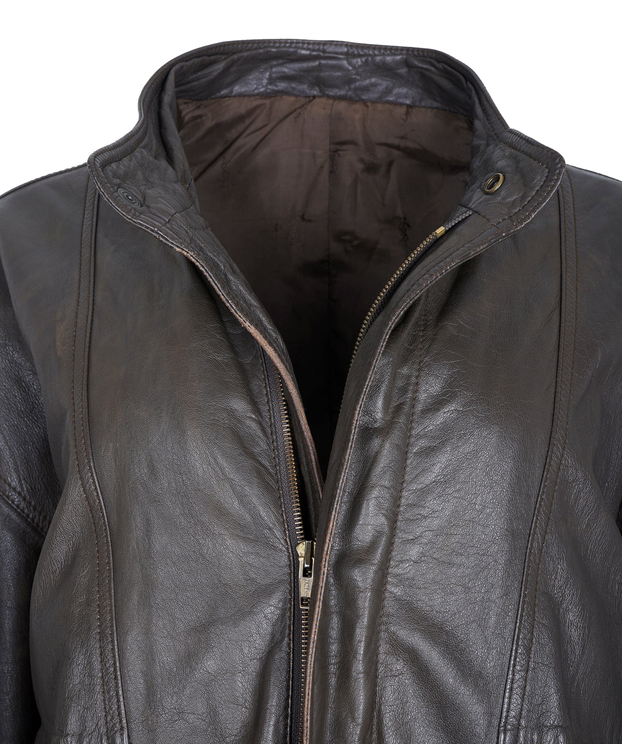 Yves Saint Laurent Men Yves Saint Laurent Leather Jacket Vintage 90's 27 EU54S UK/US44S VAP103 ASL9775